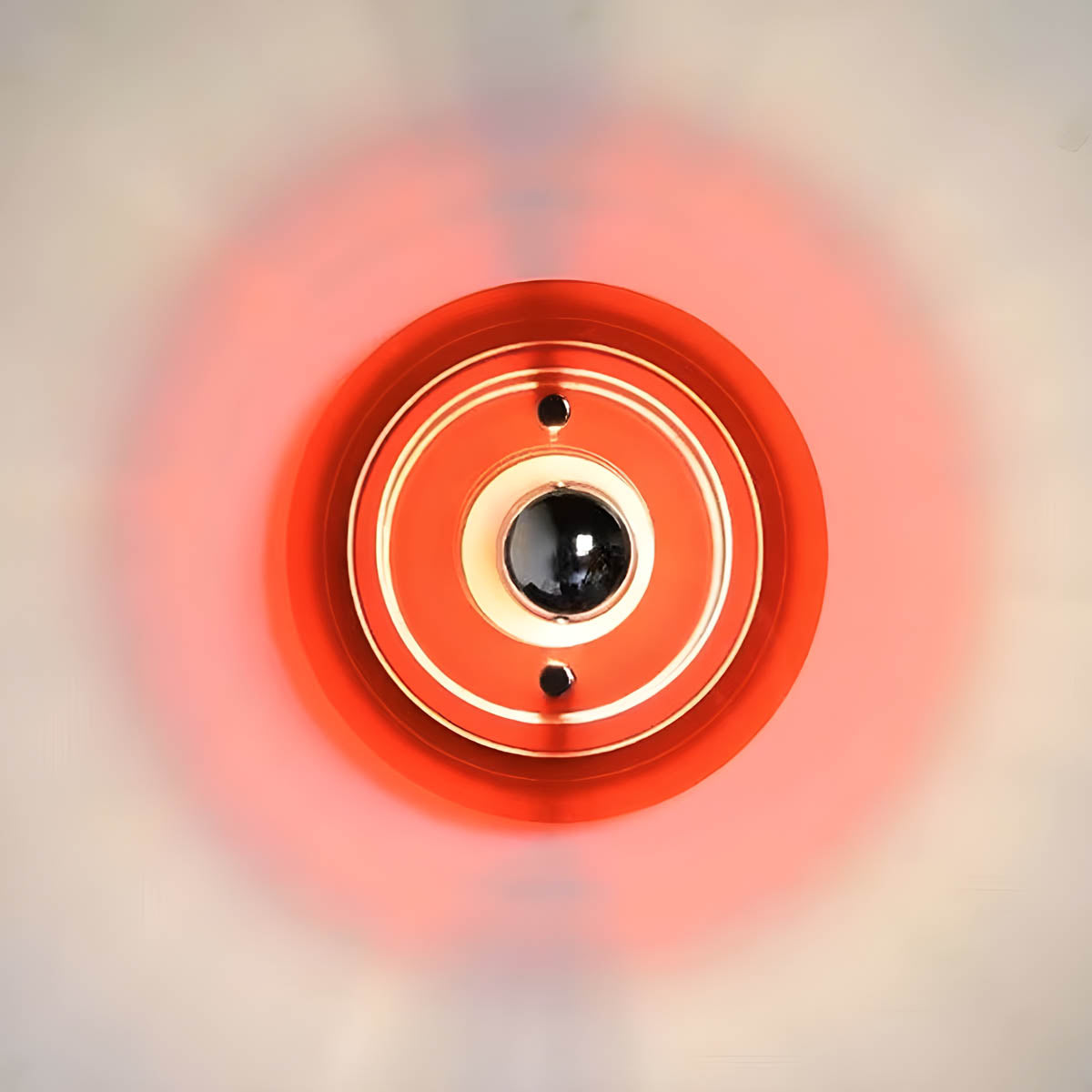 Modern Circular LED Wall Light – Iron & Acrylic