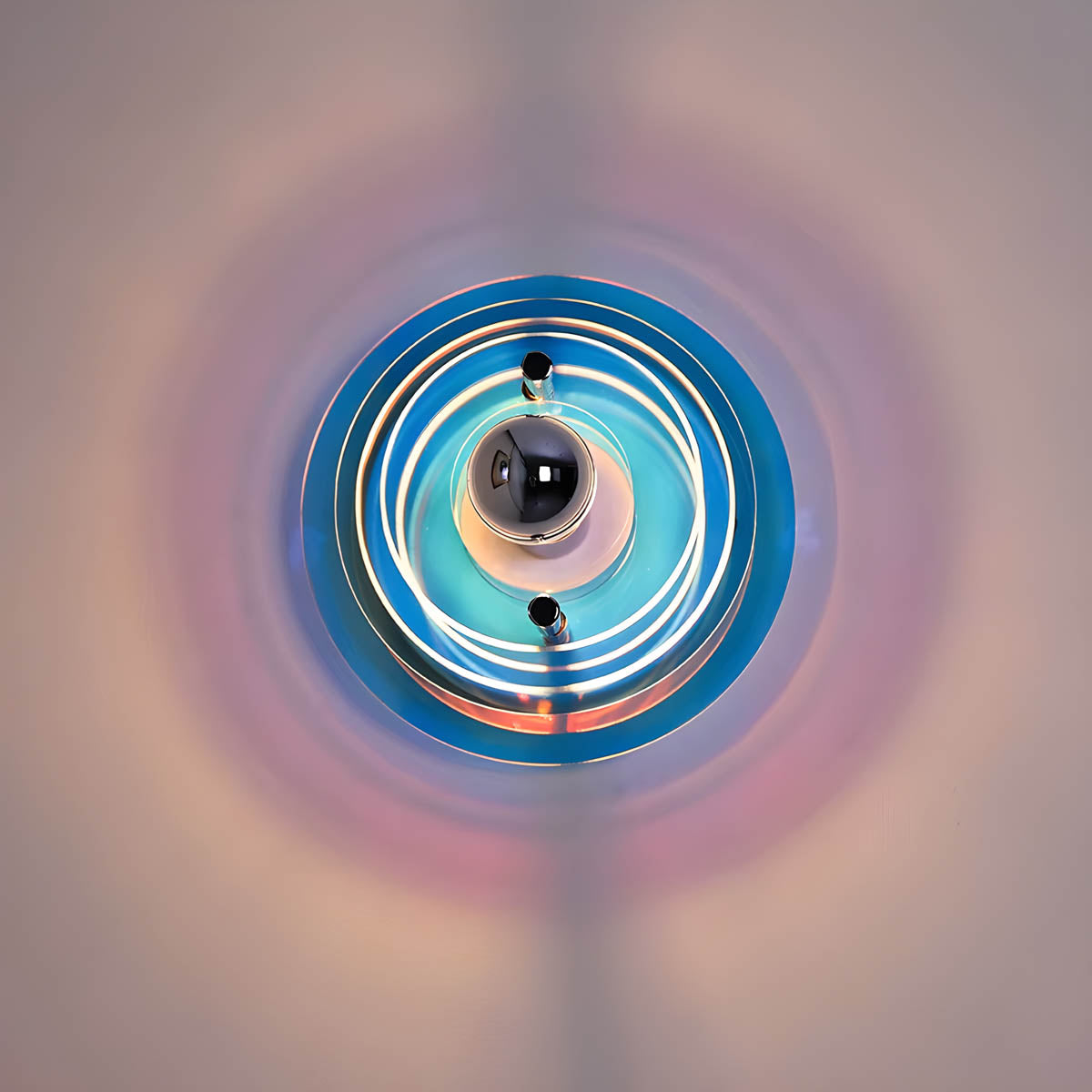 Modern Circular LED Wall Light – Iron & Acrylic
