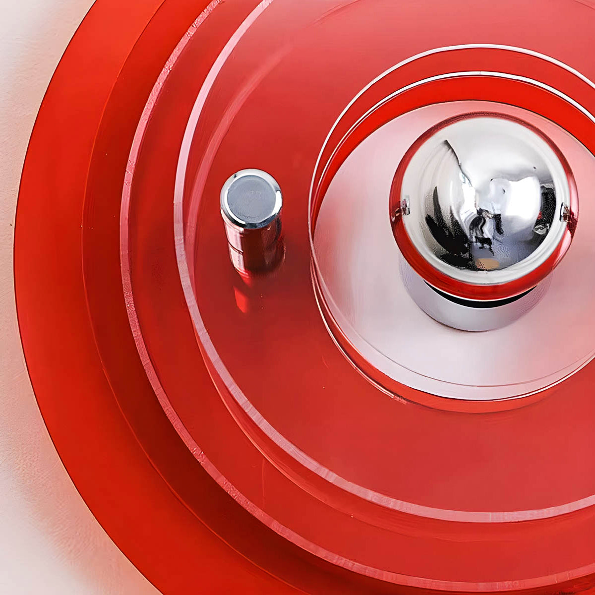 Modern Circular LED Wall Light – Iron & Acrylic