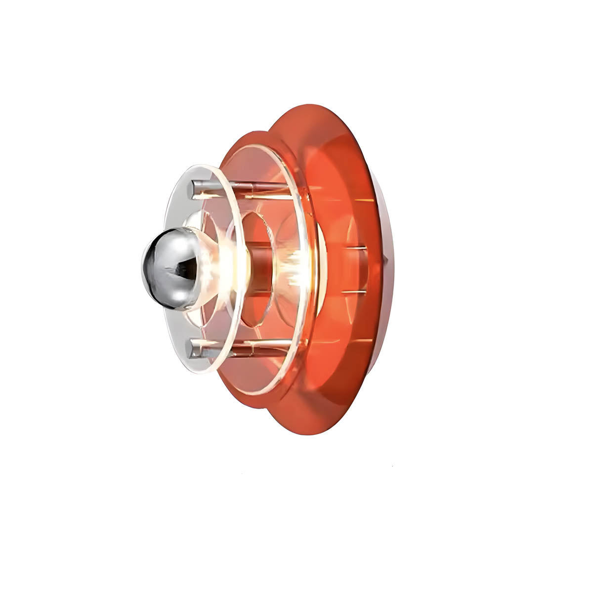 Modern Circular LED Wall Light – Iron & Acrylic