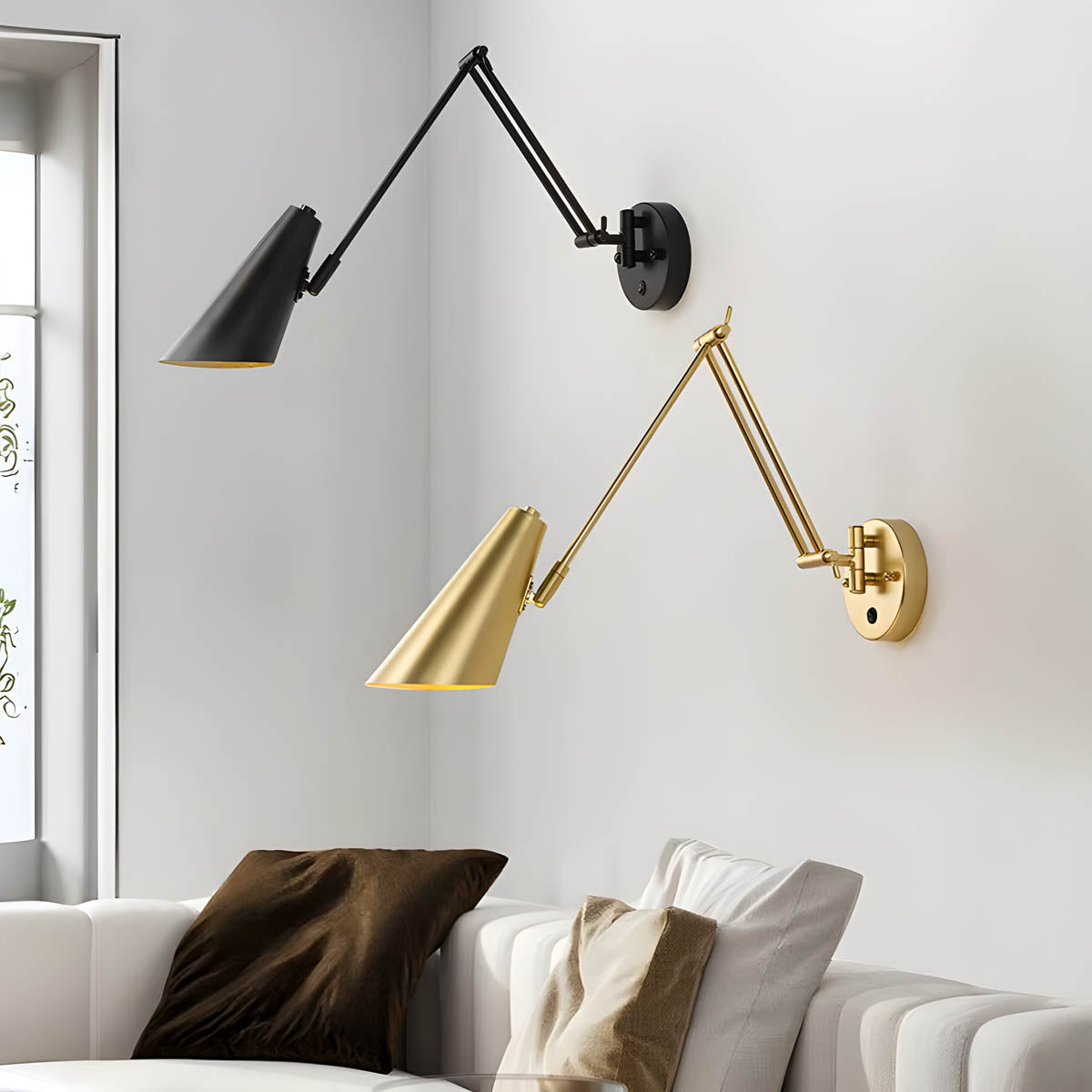 Adjustable Wall Lamp – 60 cm & 70 cm with Switch Options