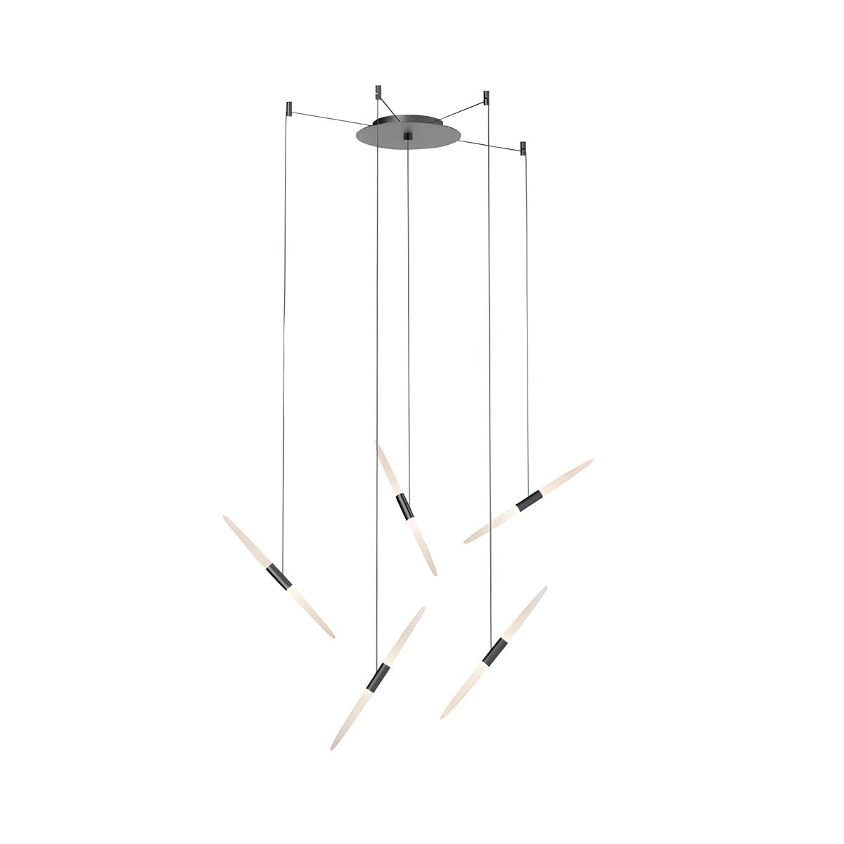 Modern LED Pendant Chandelier – Aluminium & Acrylic, 5–24 Heads