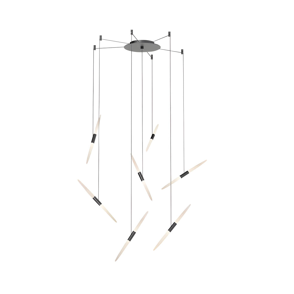 Modern LED Pendant Chandelier – Aluminium & Acrylic, 5–24 Heads