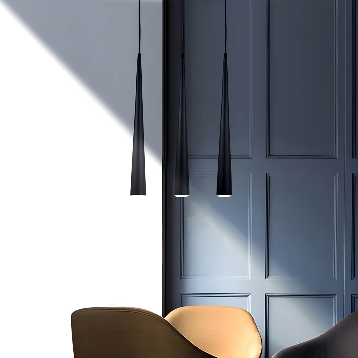 Aluminium GU10 pendant light, 27 / 46 cm