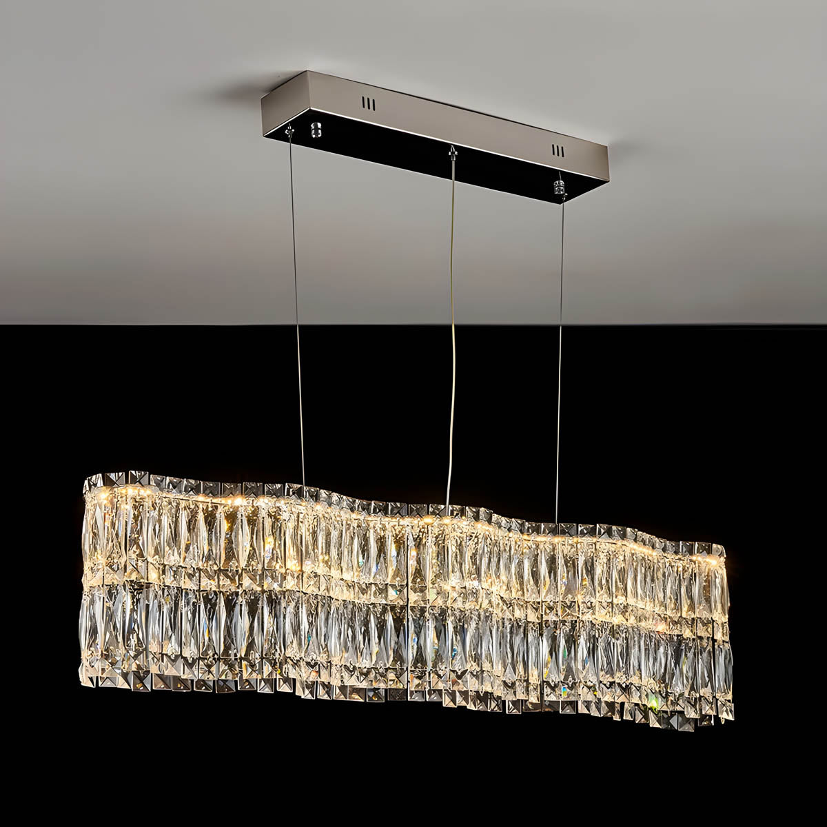 Crystal Stainless Steel Chandelier 50-150 cm