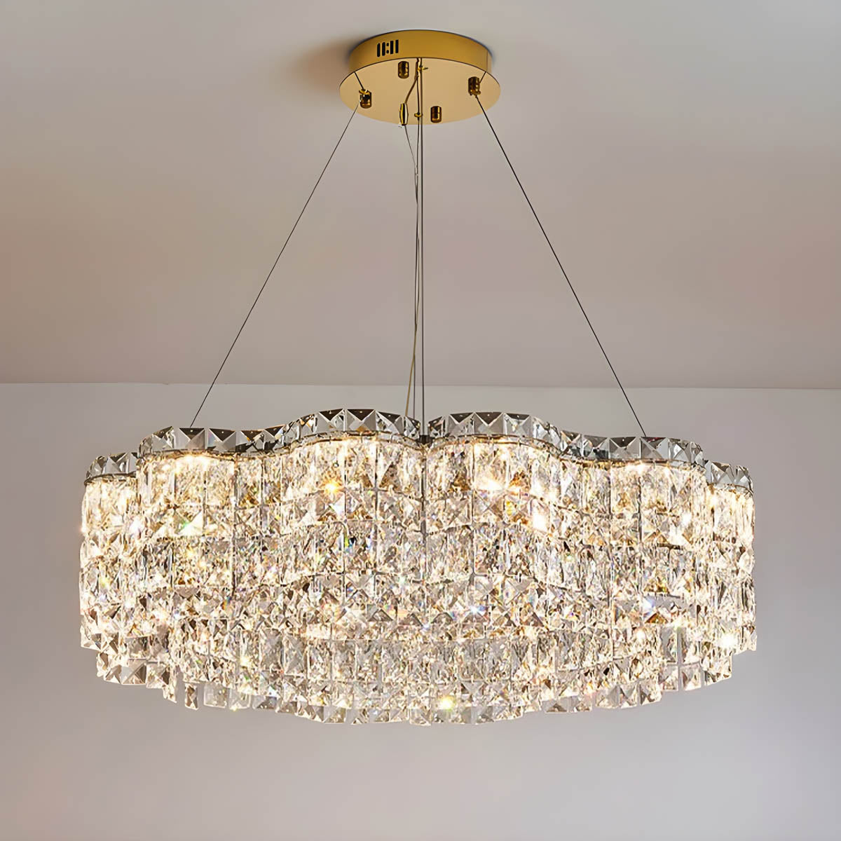 Crystal Stainless Steel Chandelier 50-150 cm