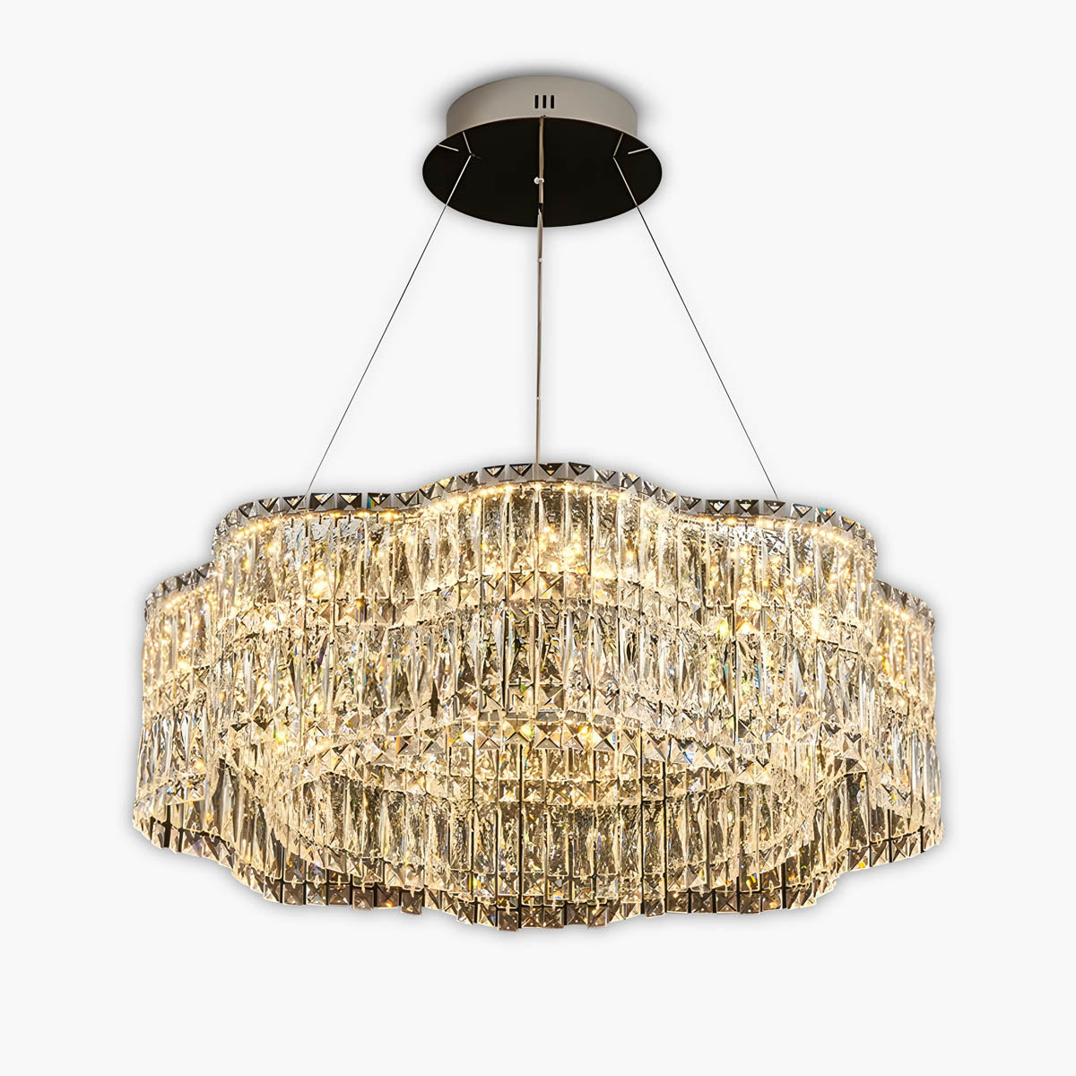 Crystal Stainless Steel Chandelier 50-150 cm