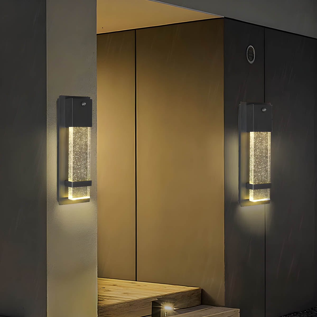 DAWNOutdoor LED Wall Light with Dusk-to-Dawn Sensor – Aluminium 35cm