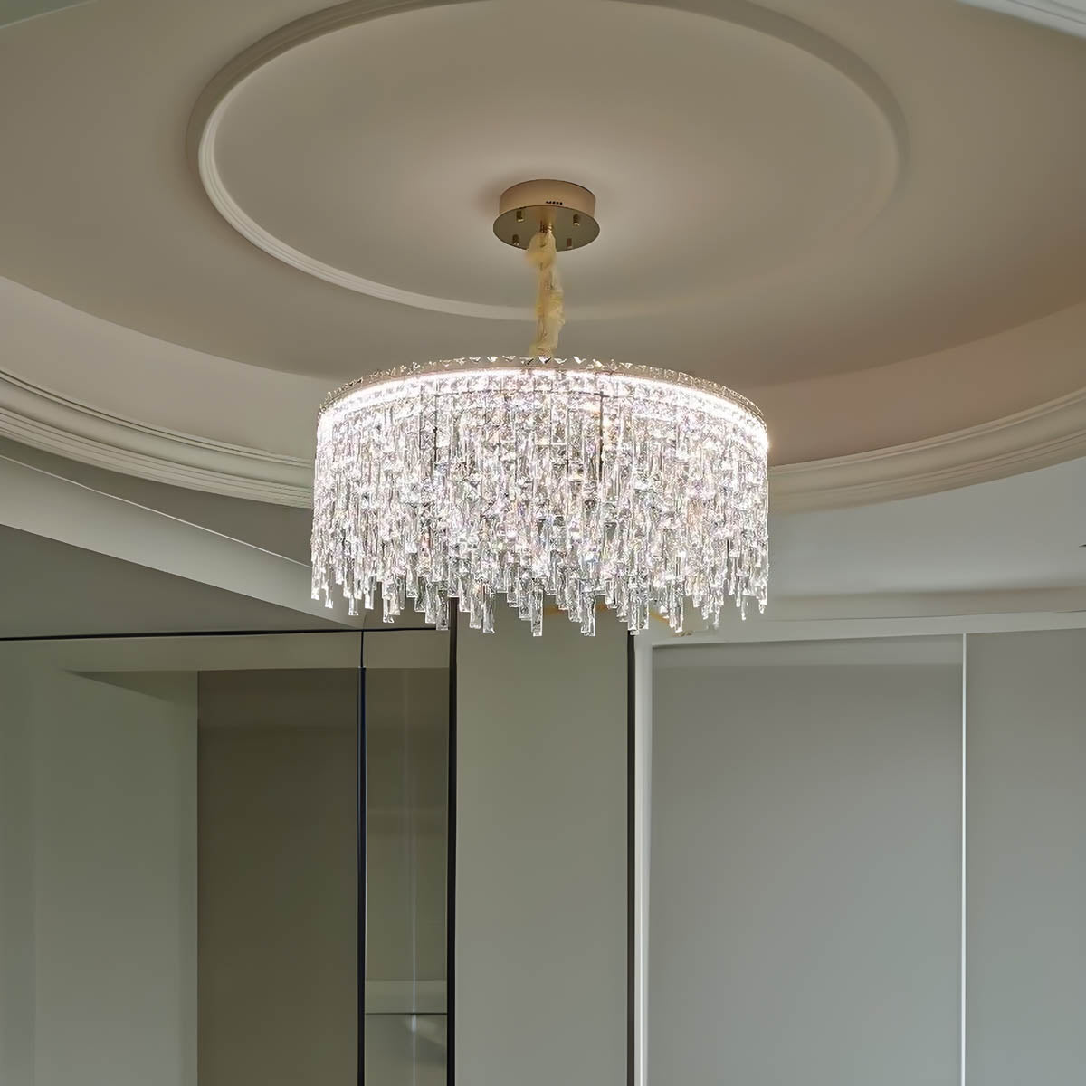 Stainless Steel & Crystal Chandelier LED 50-120 cm
