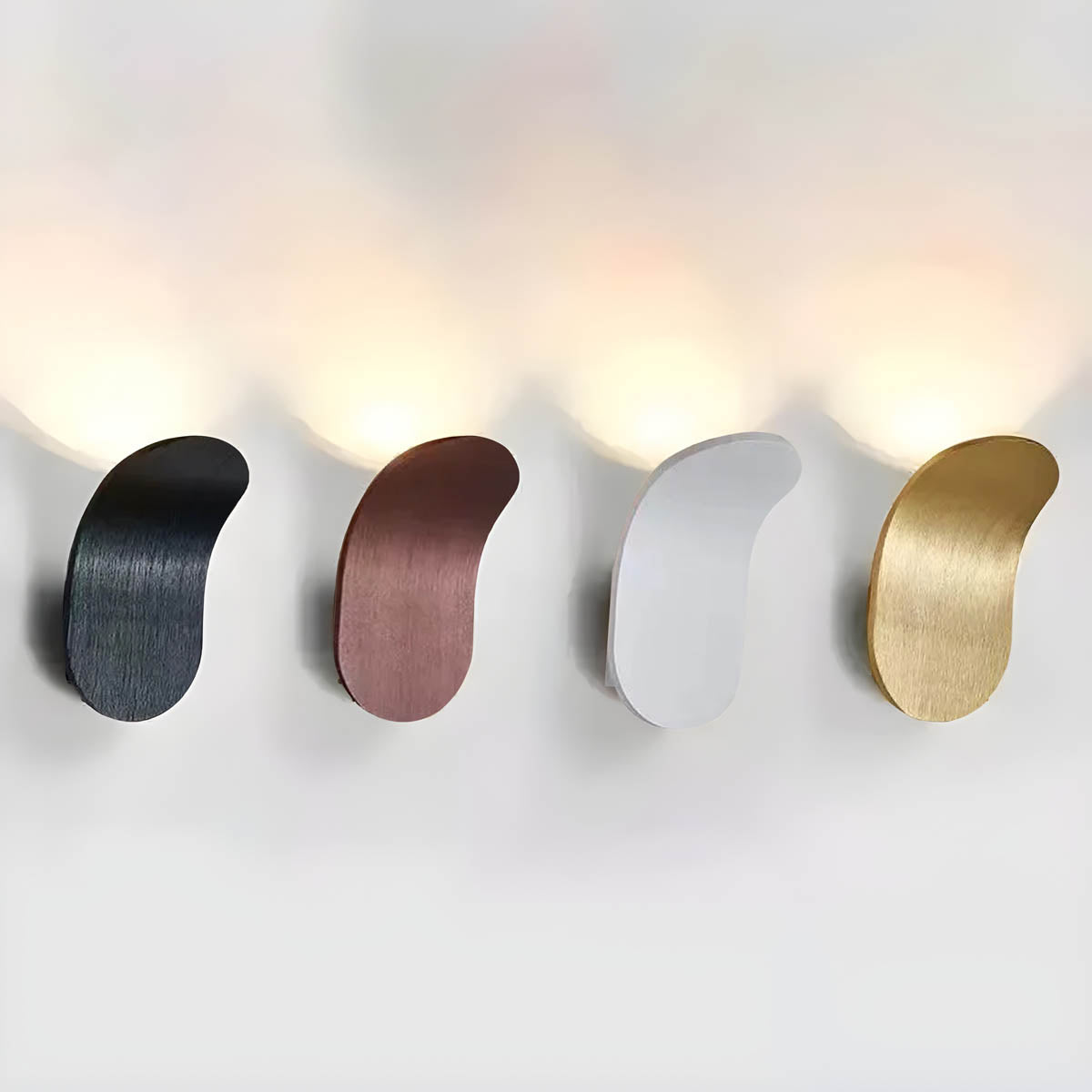 Aluminium wall light with integrated LED