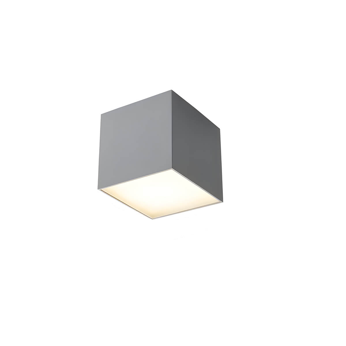 Iron & acrylic LED ceiling light, cubes + half dome shapes