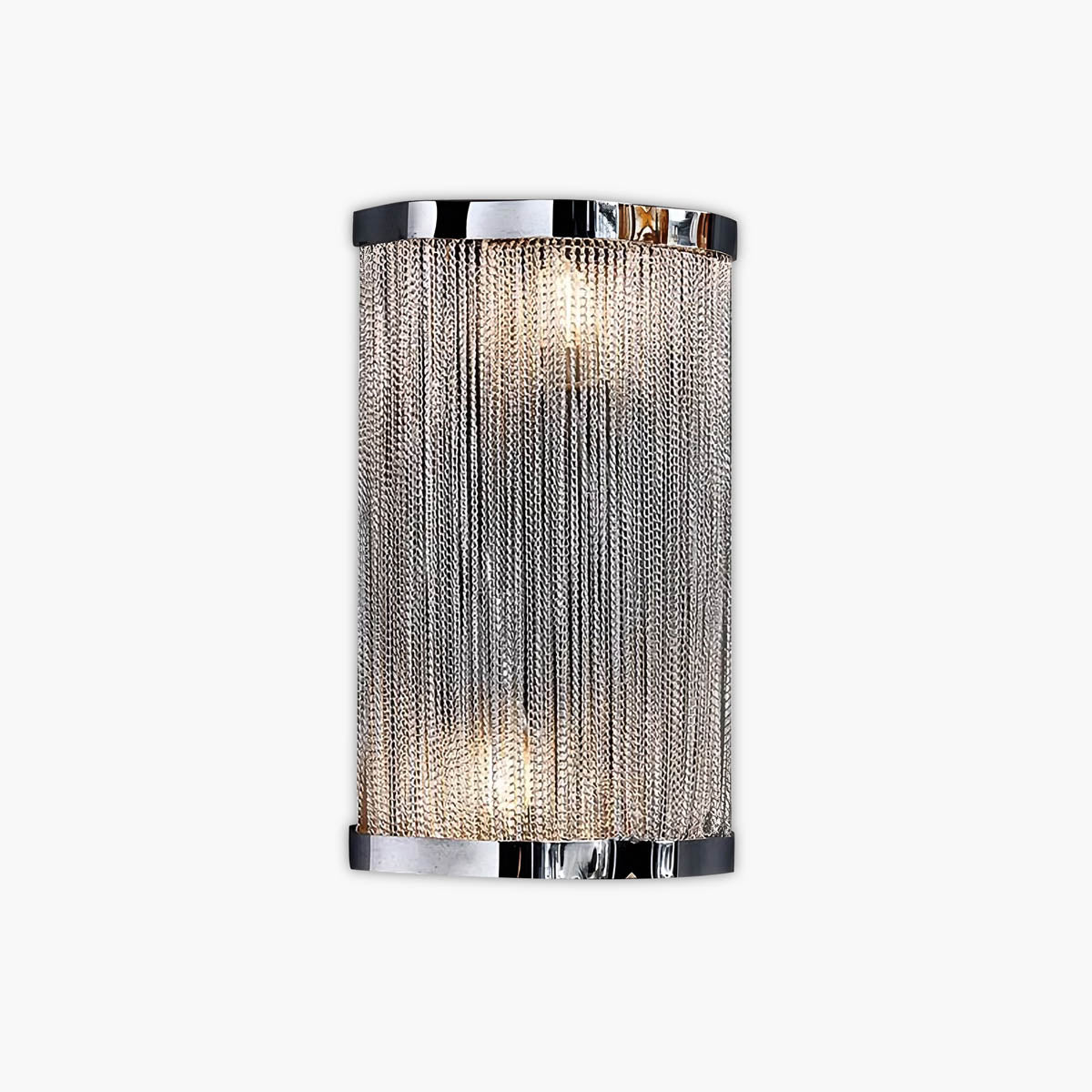 Wall Light with Cascading Aluminium Chains