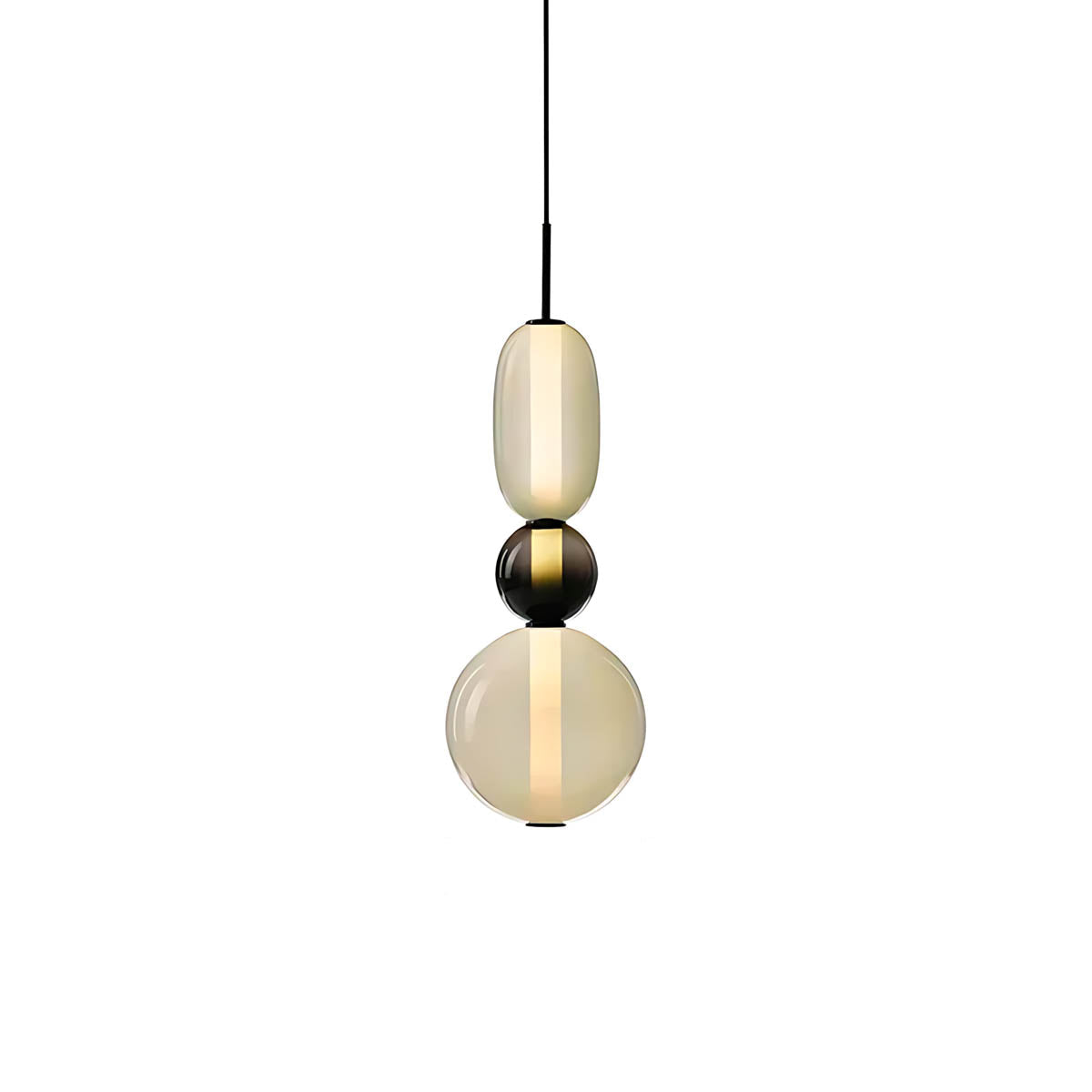 Pendant Light – Hand-Blown Glass Cluster Chandelier, 2–4 Heads, 46–66 cm