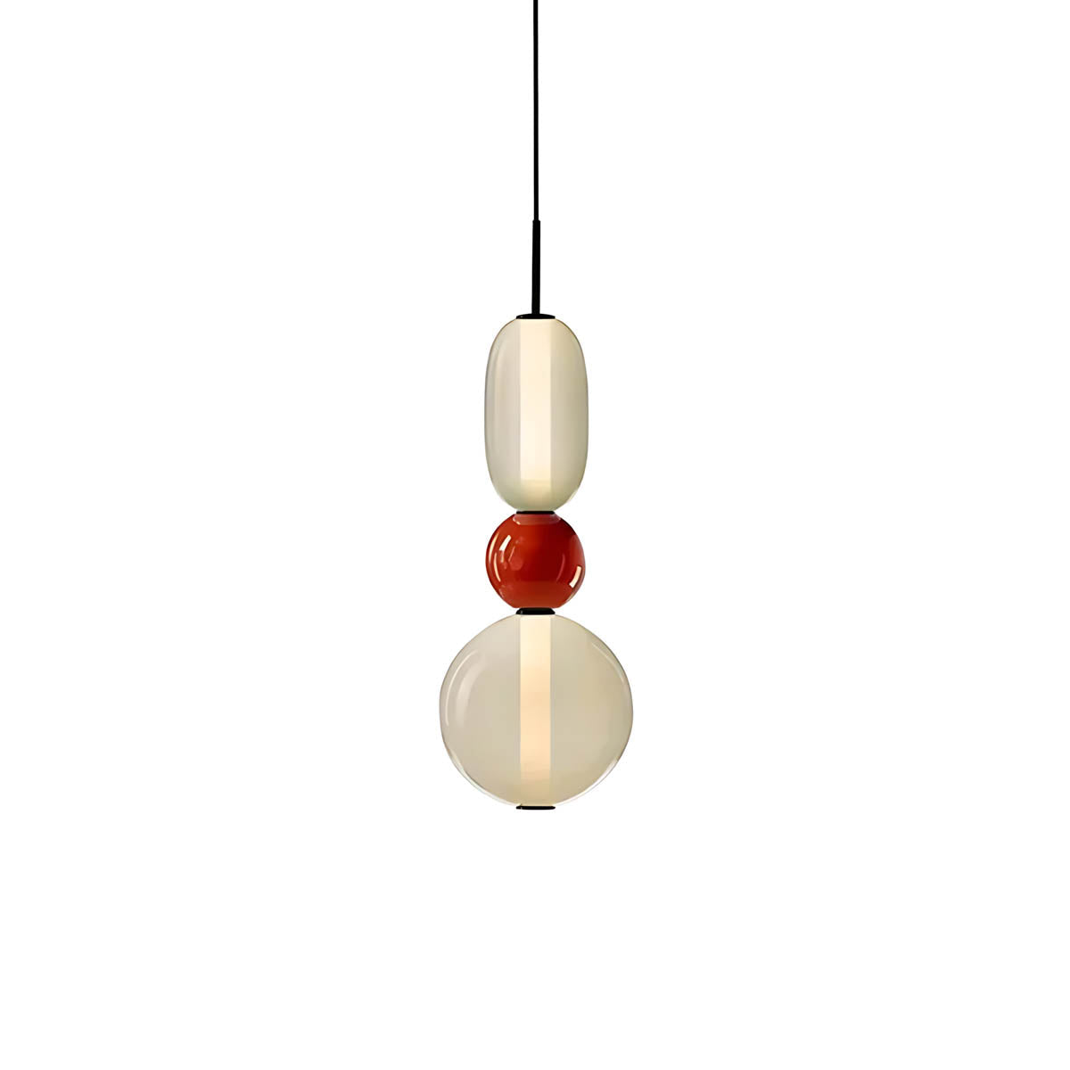 Pendant Light – Hand-Blown Glass Cluster Chandelier, 2–4 Heads, 46–66 cm