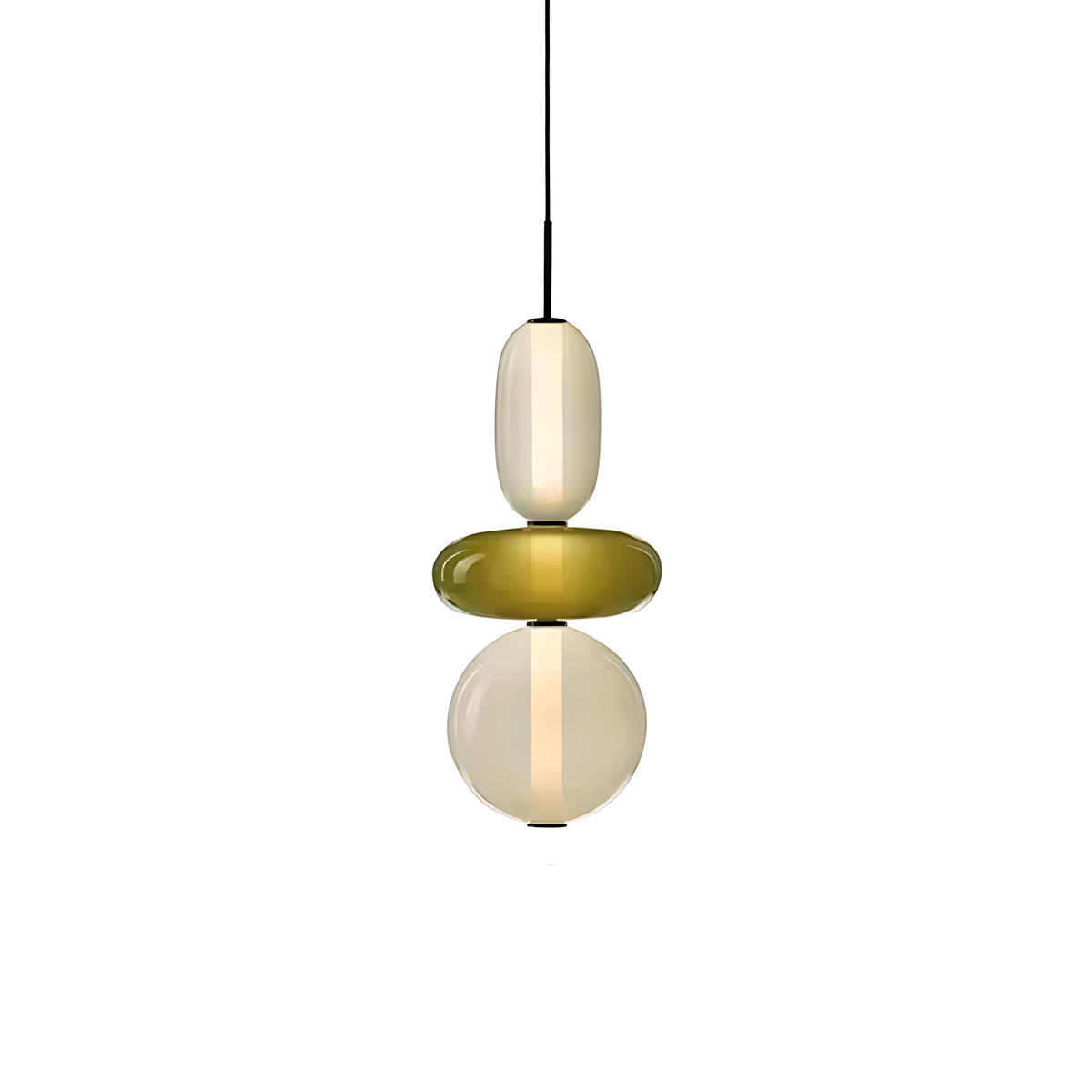 Pendant Light – Hand-Blown Glass Cluster Chandelier, 2–4 Heads, 46–66 cm