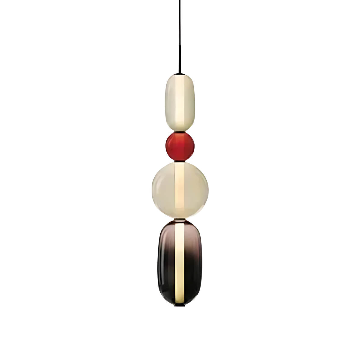 Pendant Light – Hand-Blown Glass Cluster Chandelier, 2–4 Heads, 46–66 cm