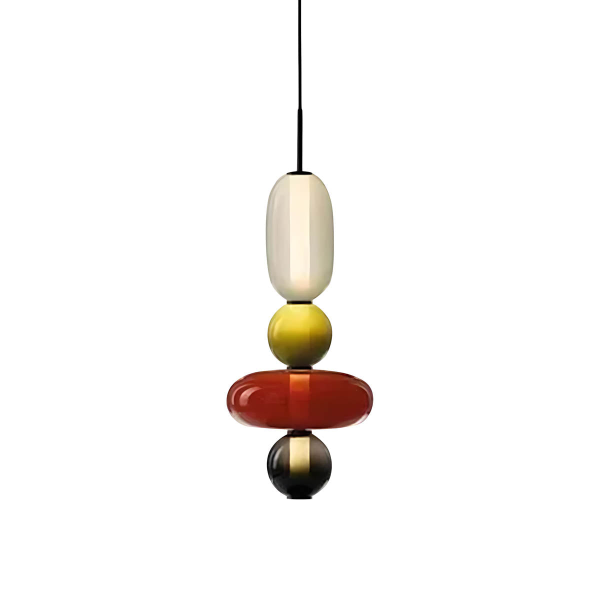 Pendant Light – Hand-Blown Glass Cluster Chandelier, 2–4 Heads, 46–66 cm