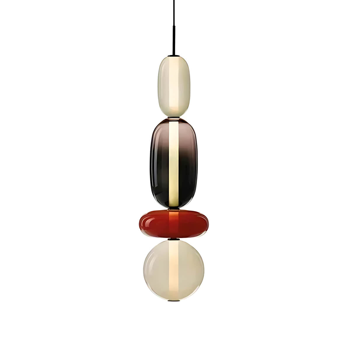 Pendant Light – Hand-Blown Glass Cluster Chandelier, 2–4 Heads, 46–66 cm