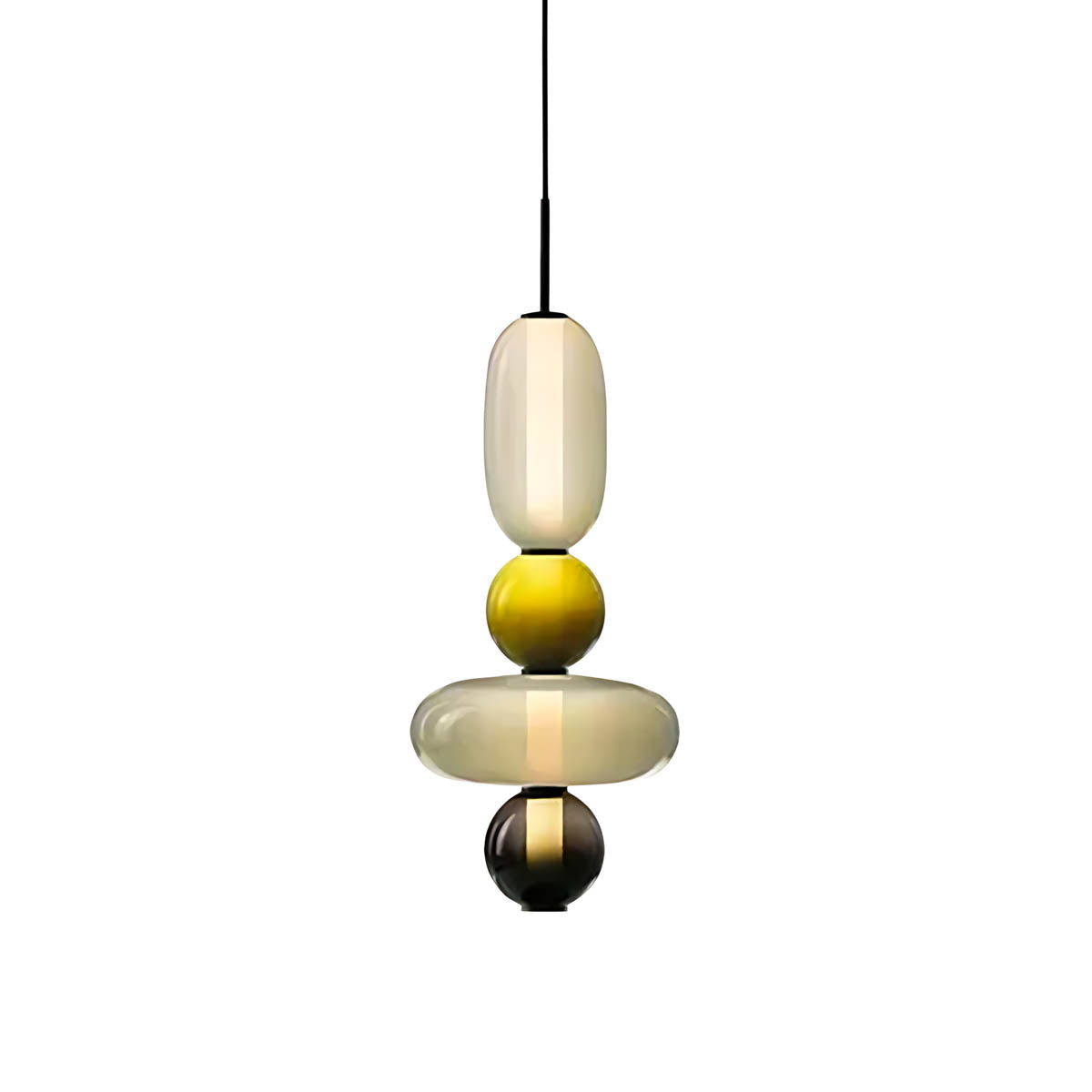 Pendant Light – Hand-Blown Glass Cluster Chandelier, 2–4 Heads, 46–66 cm