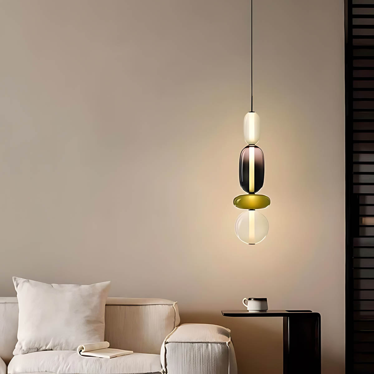 Pendant Light – Hand-Blown Glass Cluster Chandelier, 2–4 Heads, 46–66 cm