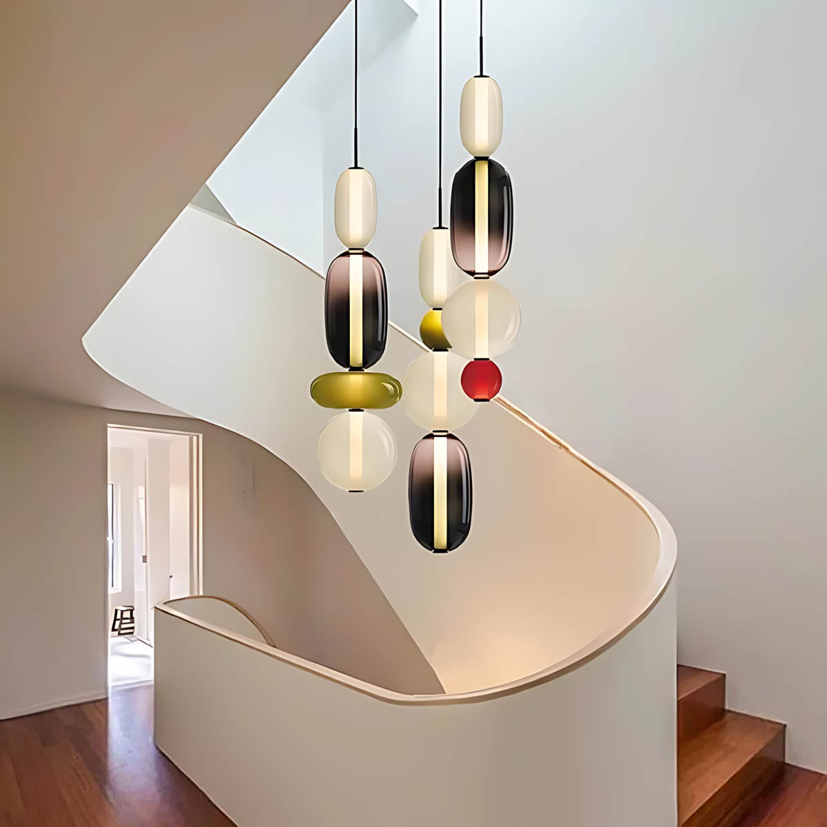 Pendant Light – Hand-Blown Glass Cluster Chandelier, 2–4 Heads, 46–66 cm