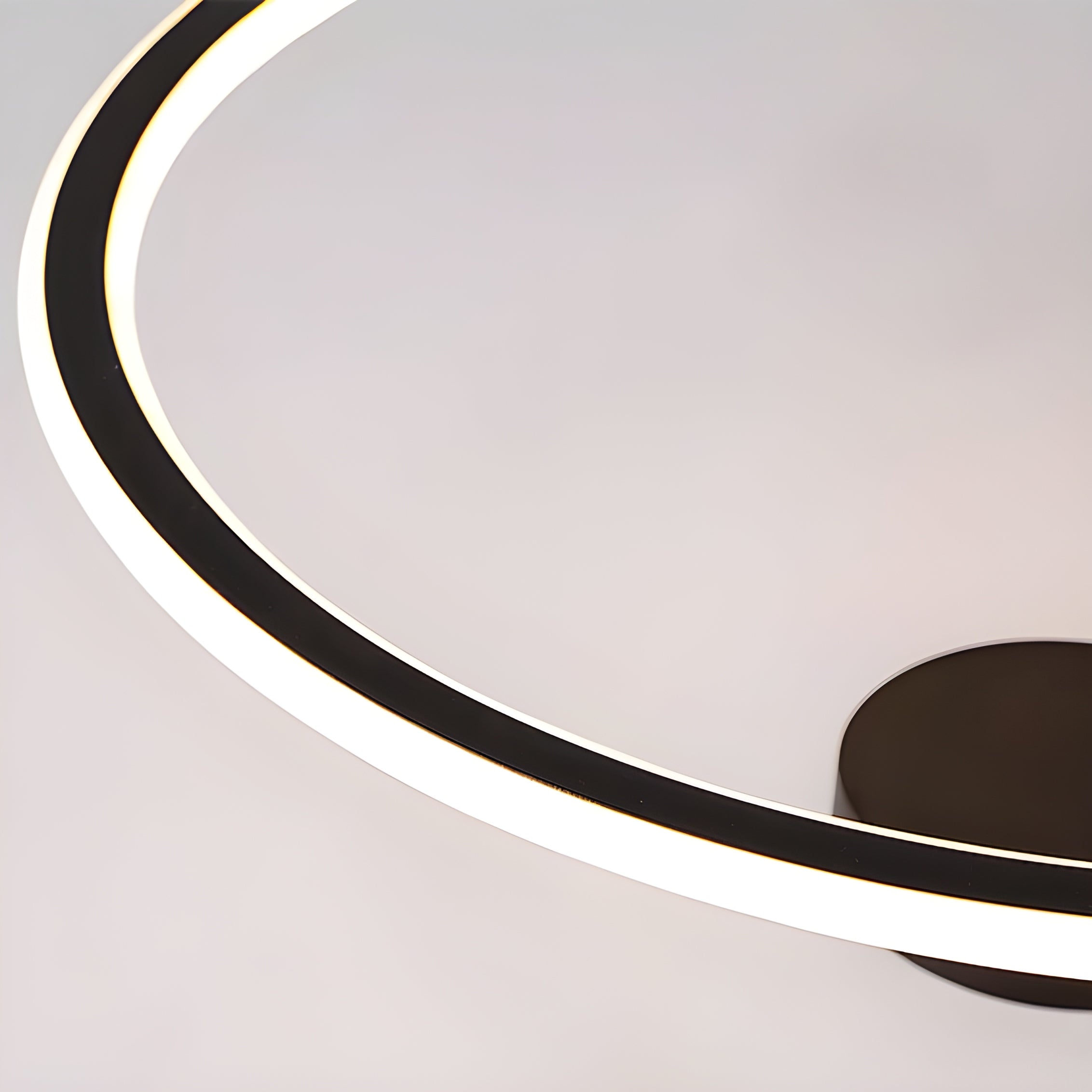 Minimal Iron & Aluminum Semi-Flush Ceiling Light 40-60 cm