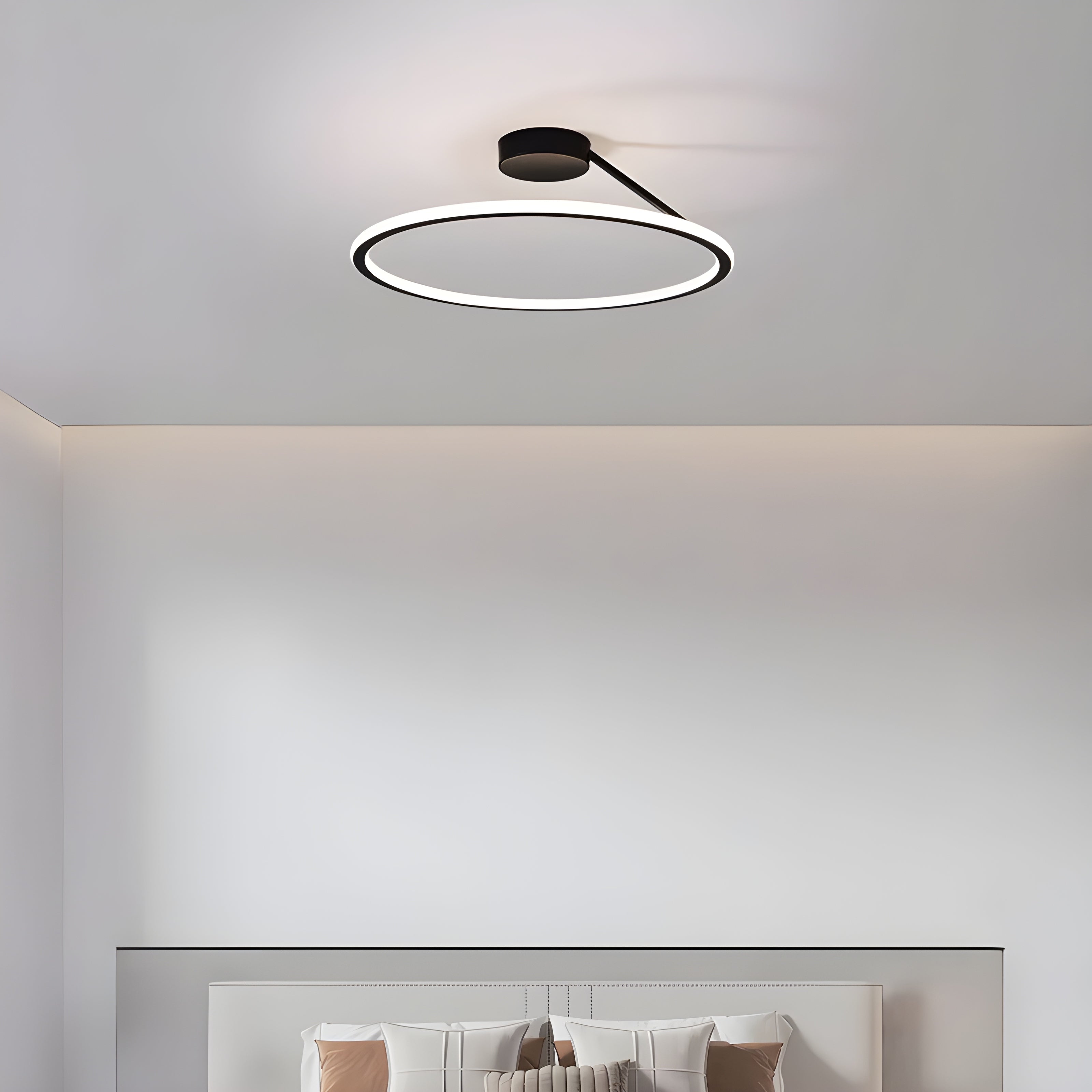 Minimal Iron & Aluminum Semi-Flush Ceiling Light 40-60 cm