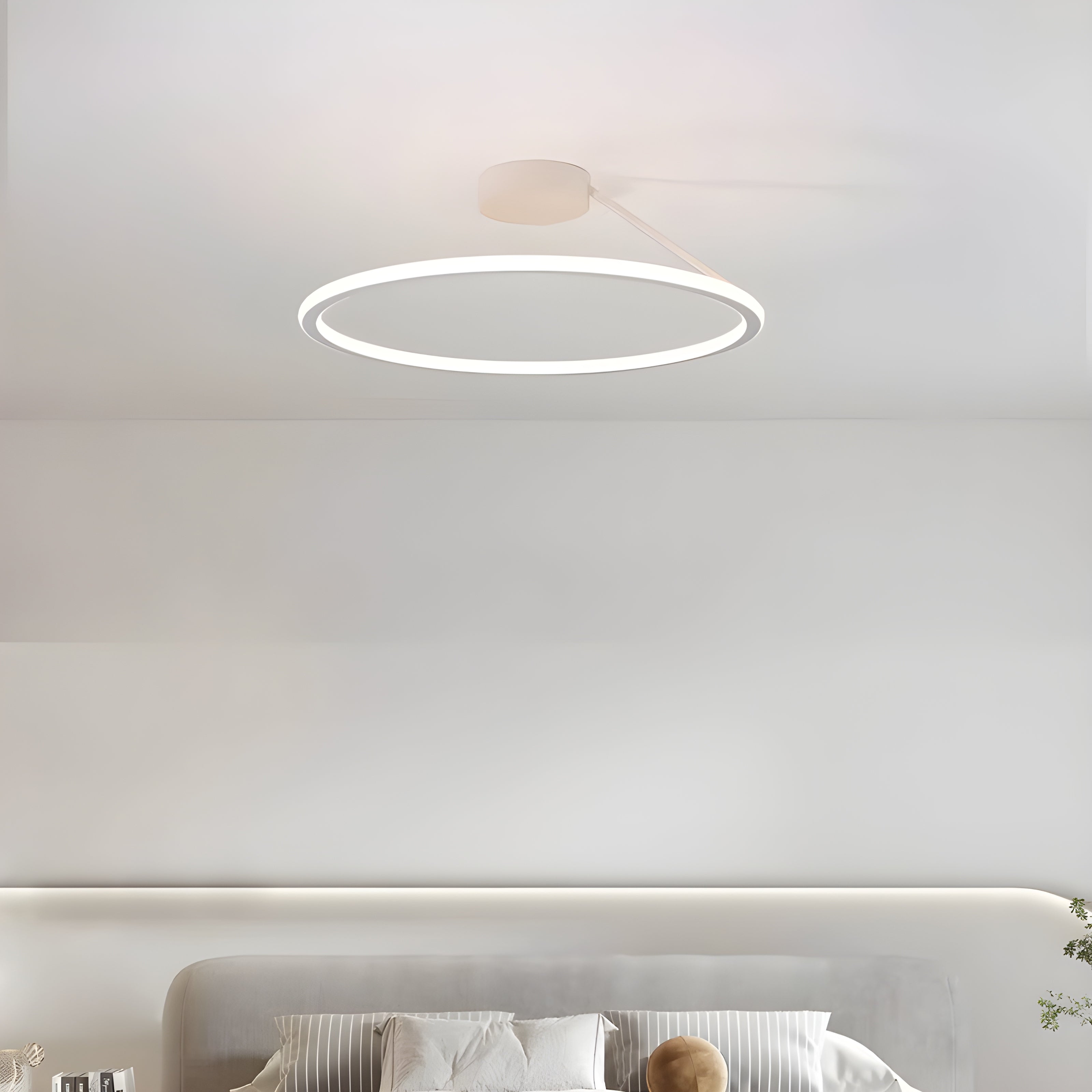 Minimal Iron & Aluminum Semi-Flush Ceiling Light 40-60 cm