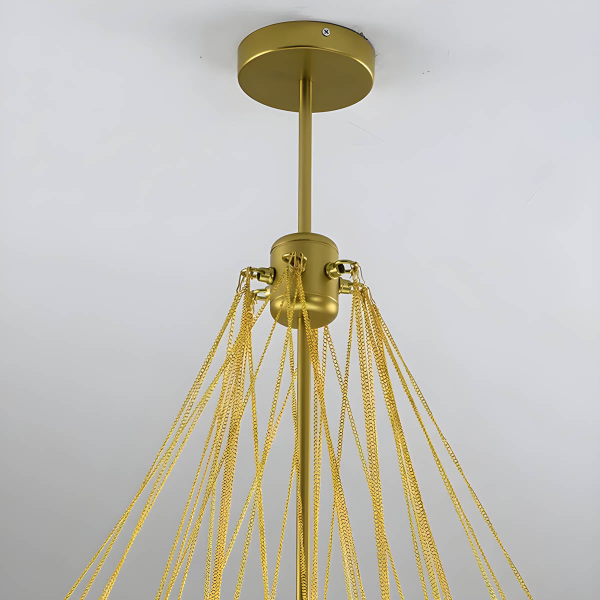 37-Head Glass Globe Cluster Pendant 80 cm