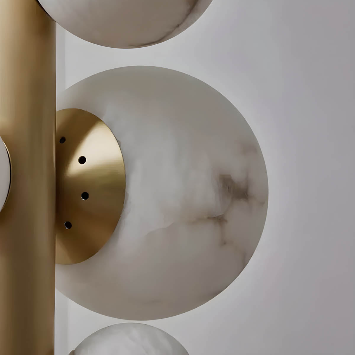 Euthenia Natural Marble & Copper Ceiling Lamp with G9 LED Balls (6-16 Lights)