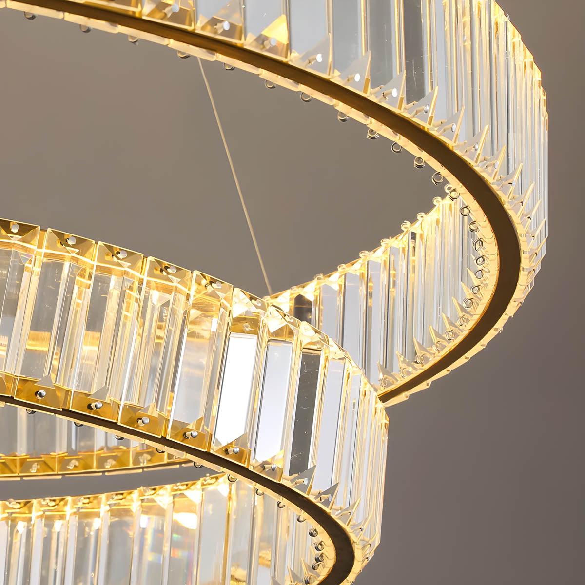 Crystal & Stainless Steel Round, Linear & Wall Light Collection