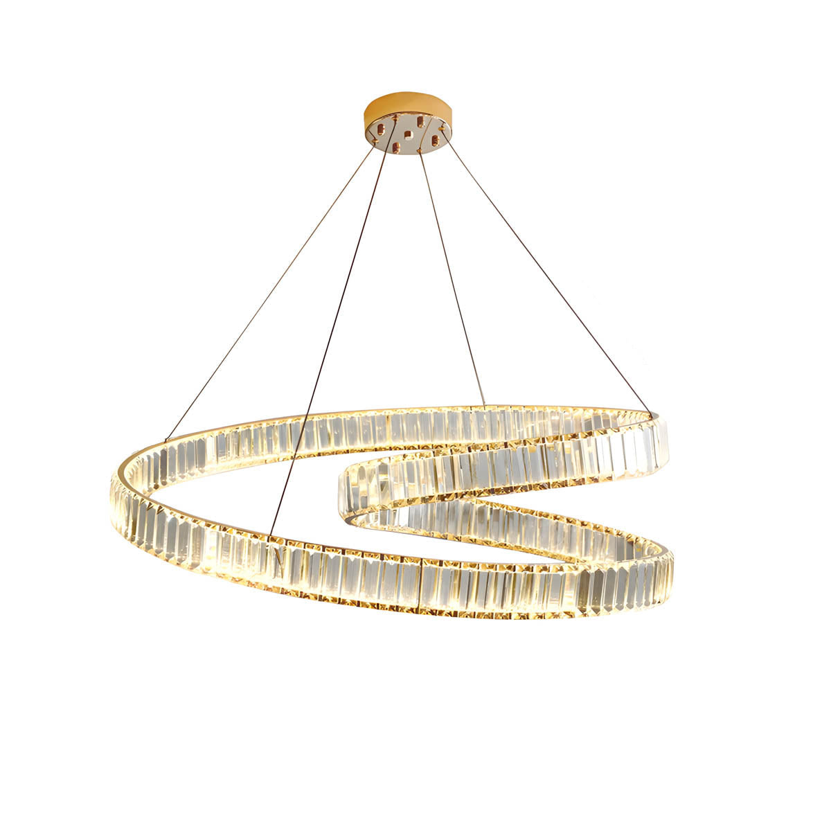 Crystal & Stainless Steel Round, Linear & Wall Light Collection