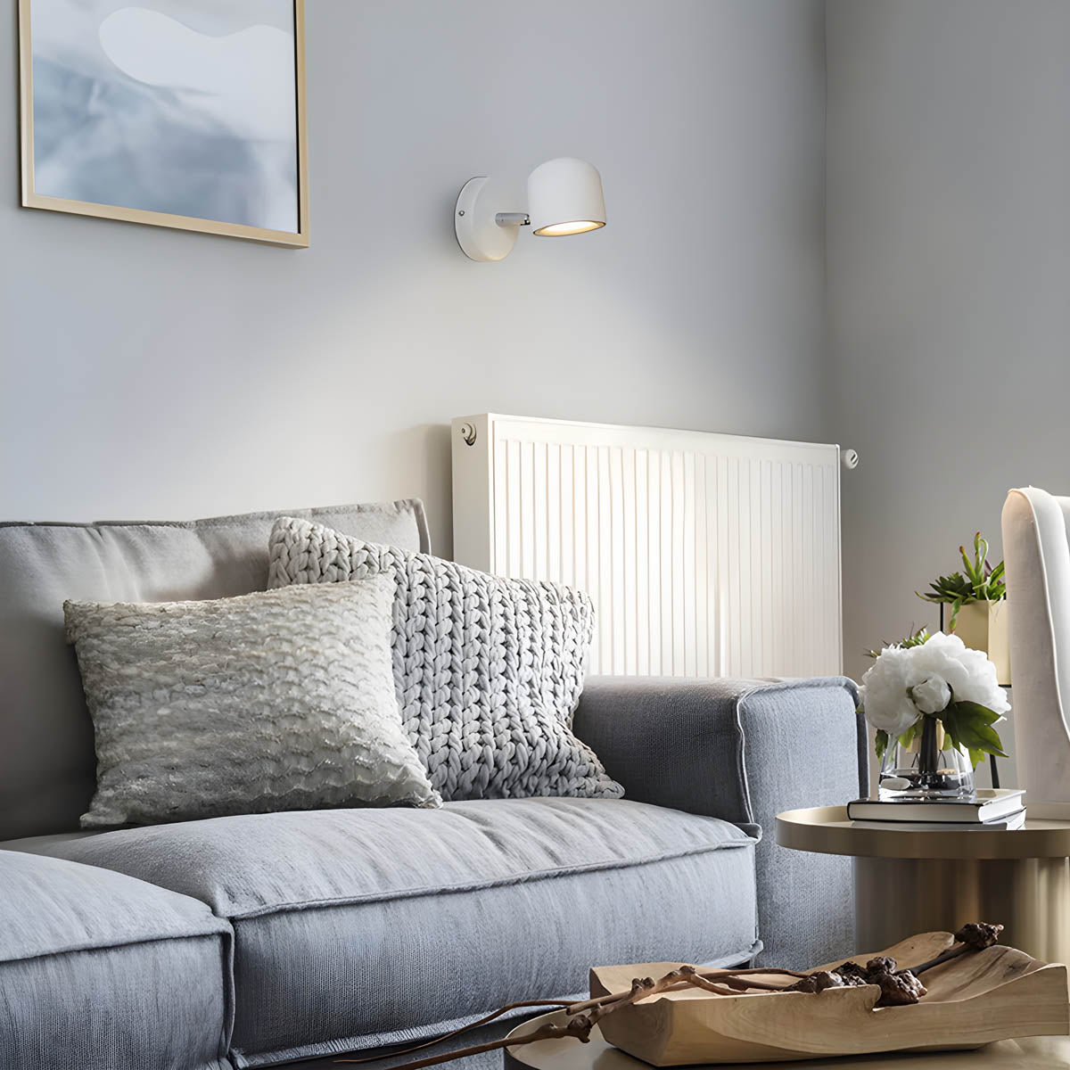 Adjustable 340°/90° Wall Reading Light