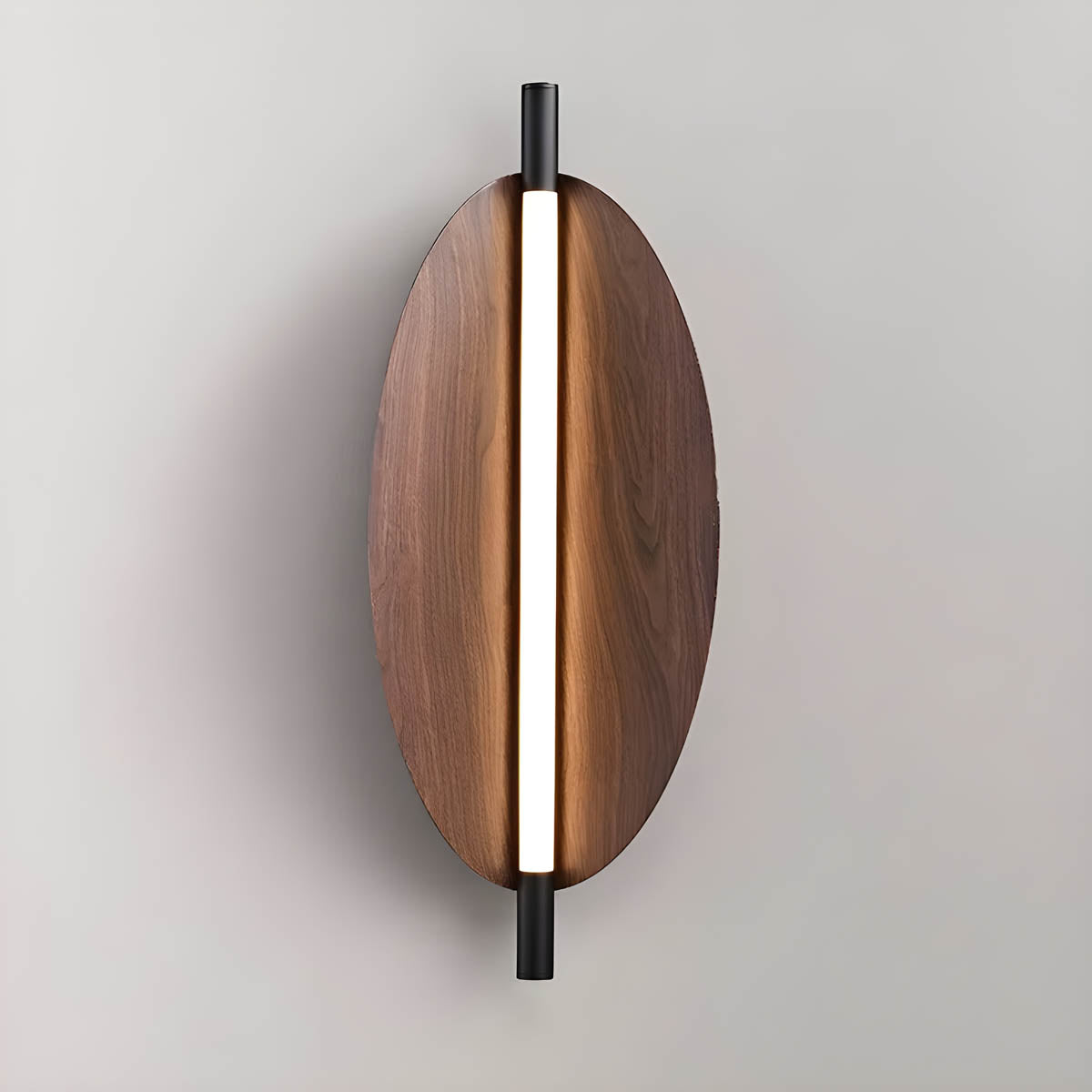 Wood & Iron “Fune” Wall or Pendant Lamp — Minimalist Nature-Inspired Lighting