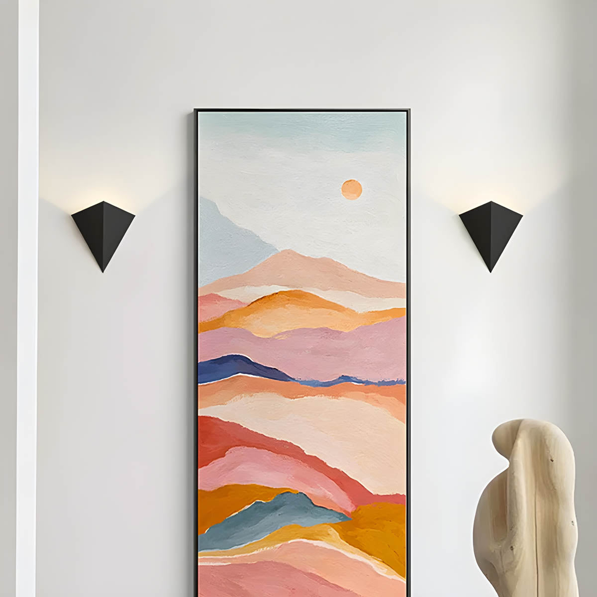 GEO aluminium up-down geometric wall light
