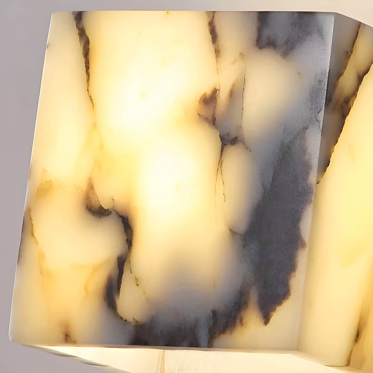 Natural Stone Cube LED Wall Light