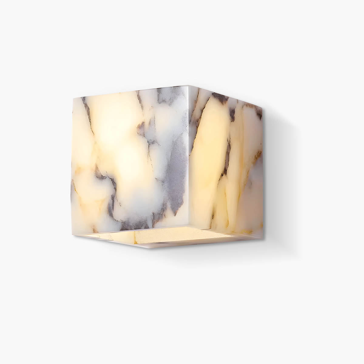 Natural Stone Cube LED Wall Light