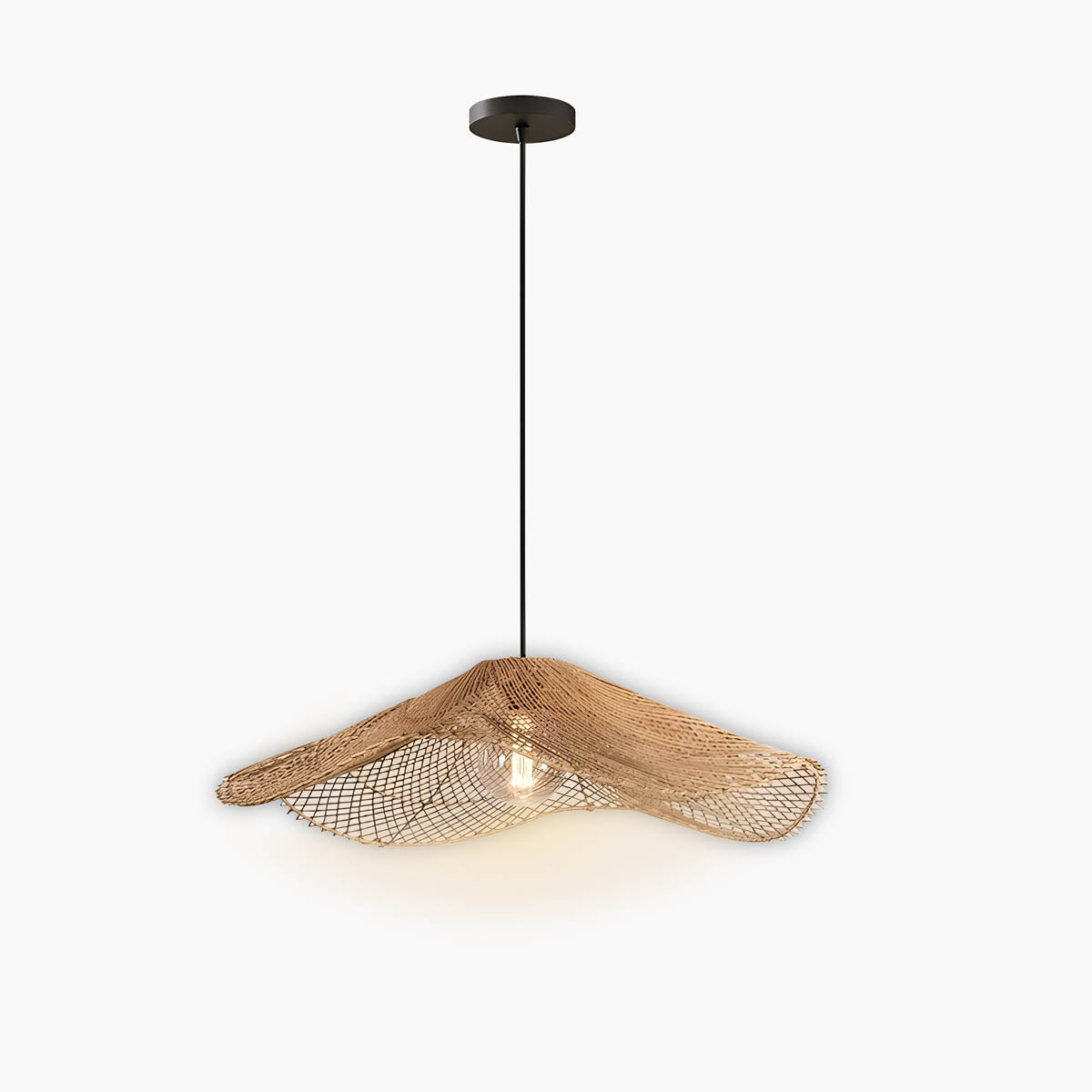 HANZORattan pendant light LED ready, Ø 40-80 cm