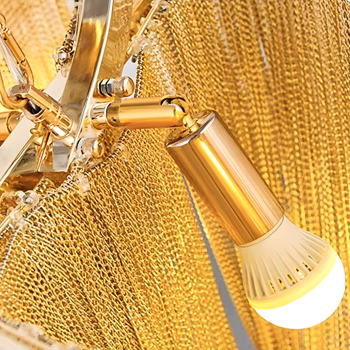 Pendant Light with Aluminium Tassels E14 120-160 cm