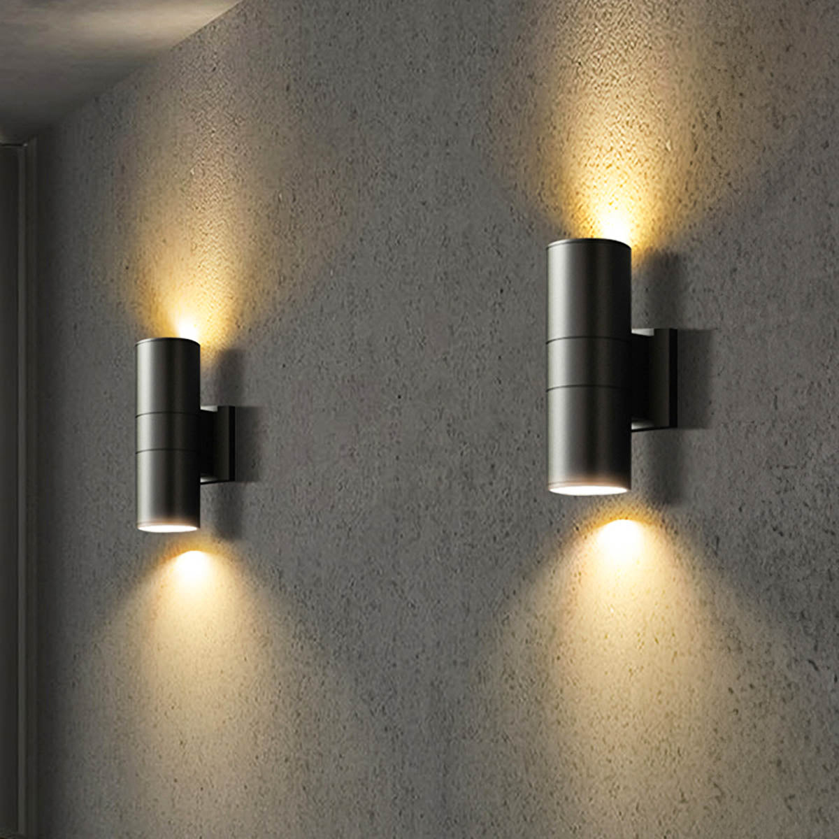 IP65 Cylinder LED Wall Light – Aluminium