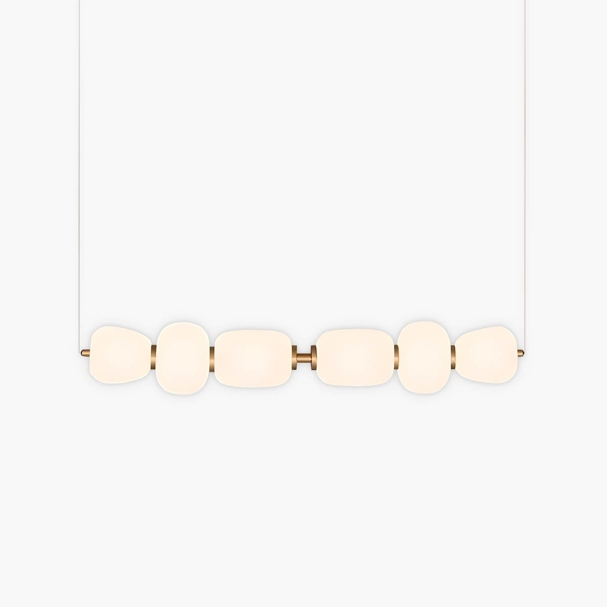 Acrylic & Metal 105 cm Semi-Flush Linear LED Lamp