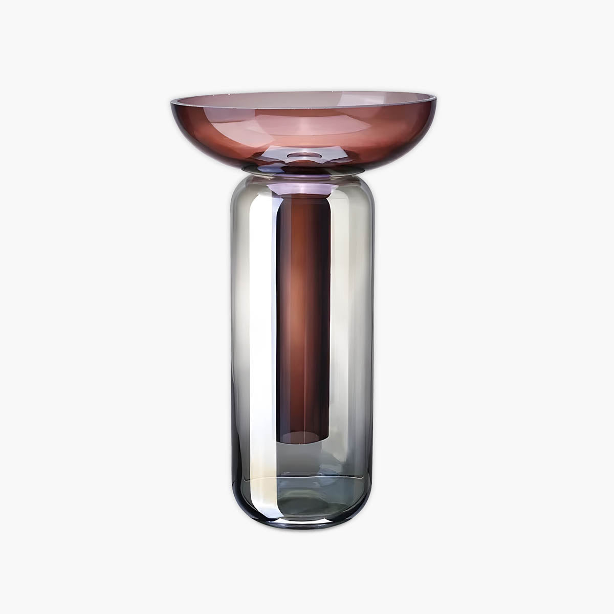 Gradient Glass Art Vase — Sculptural Contemporary Centrepiece