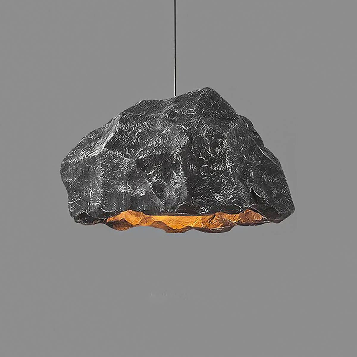 Rock-Effect Pendant Light Cord-Pendant E27 LED, 52×30 cm