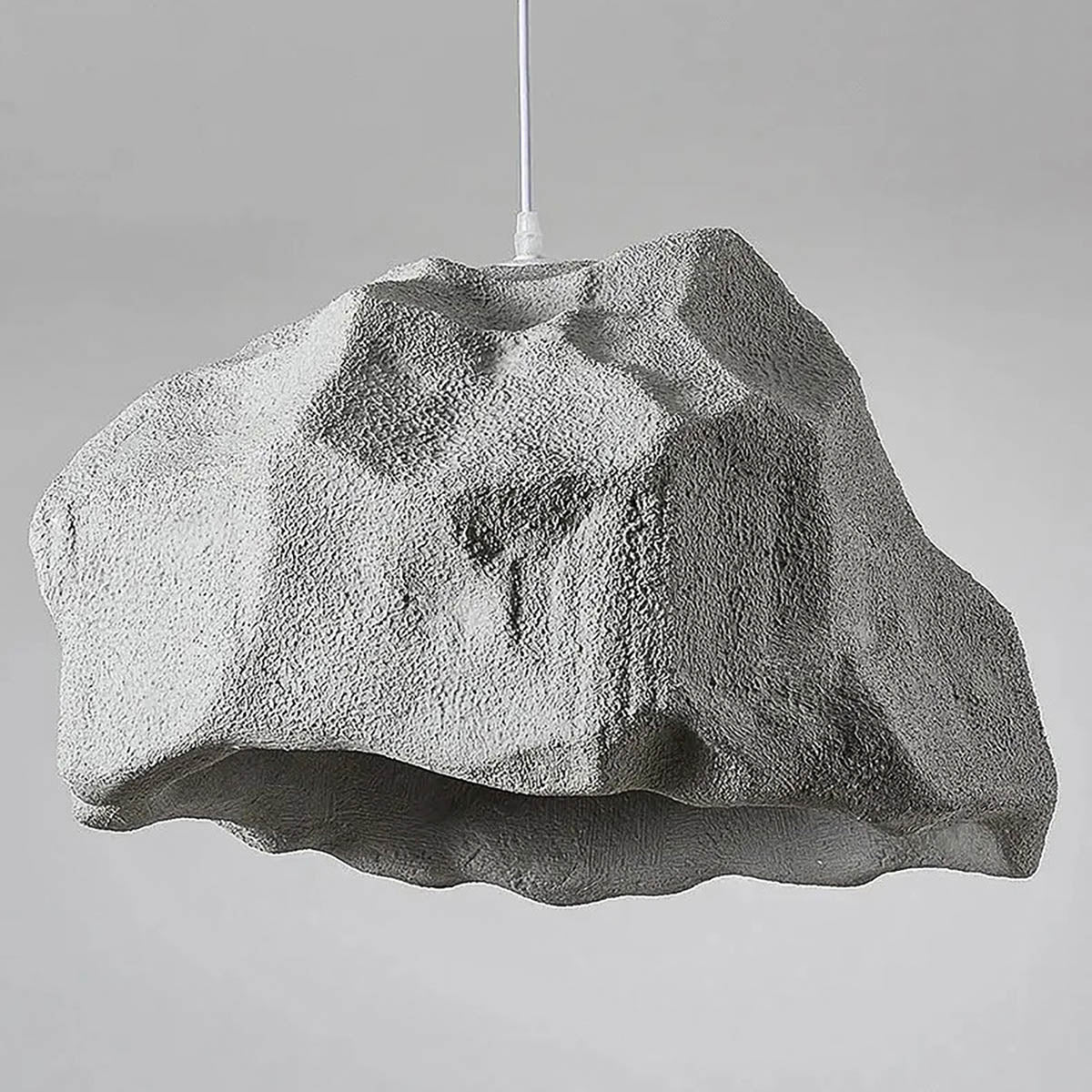 Rock-Effect Pendant Light Cord-Pendant E27 LED, 52×30 cm