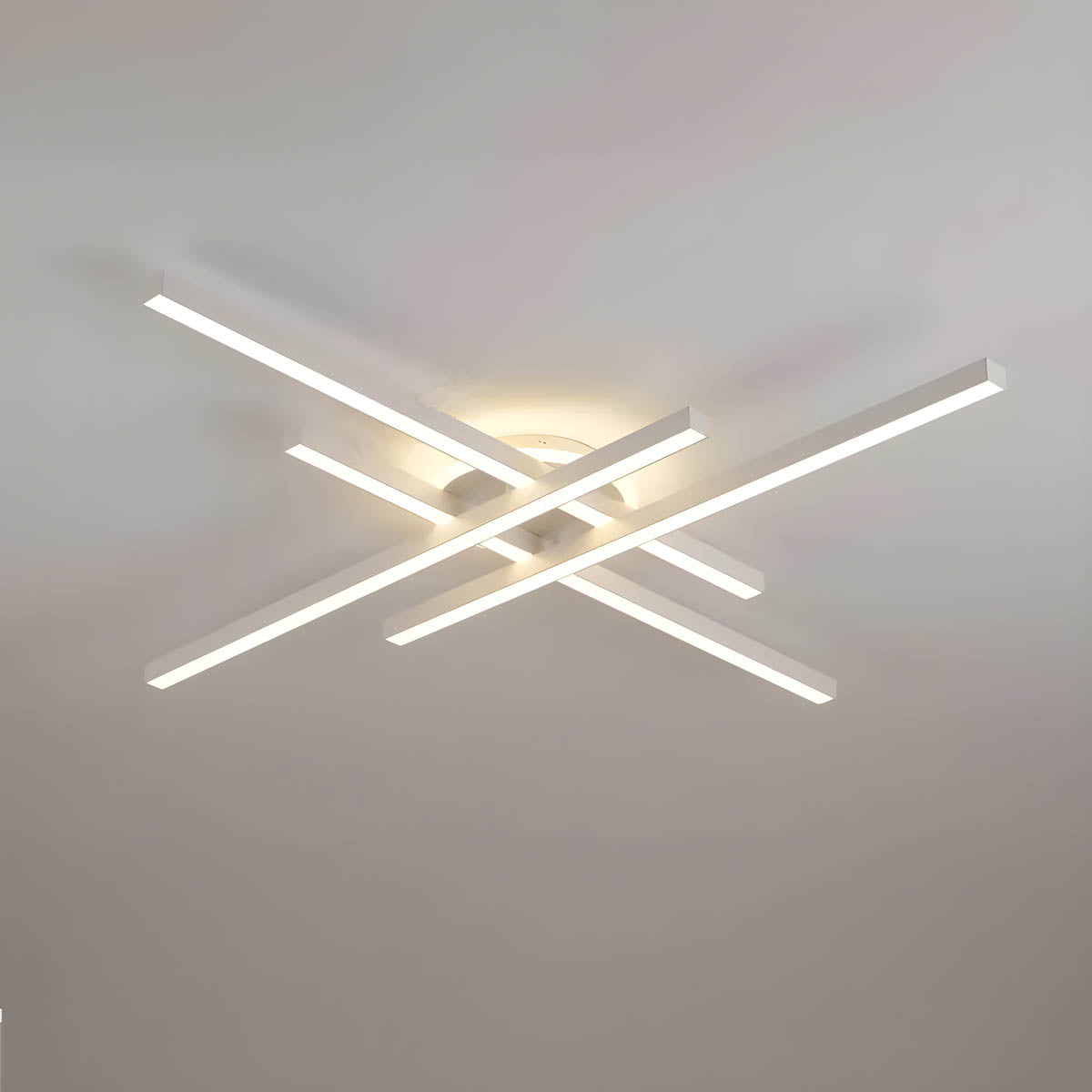 Aluminium & acrylic surface-mount LED ceiling light