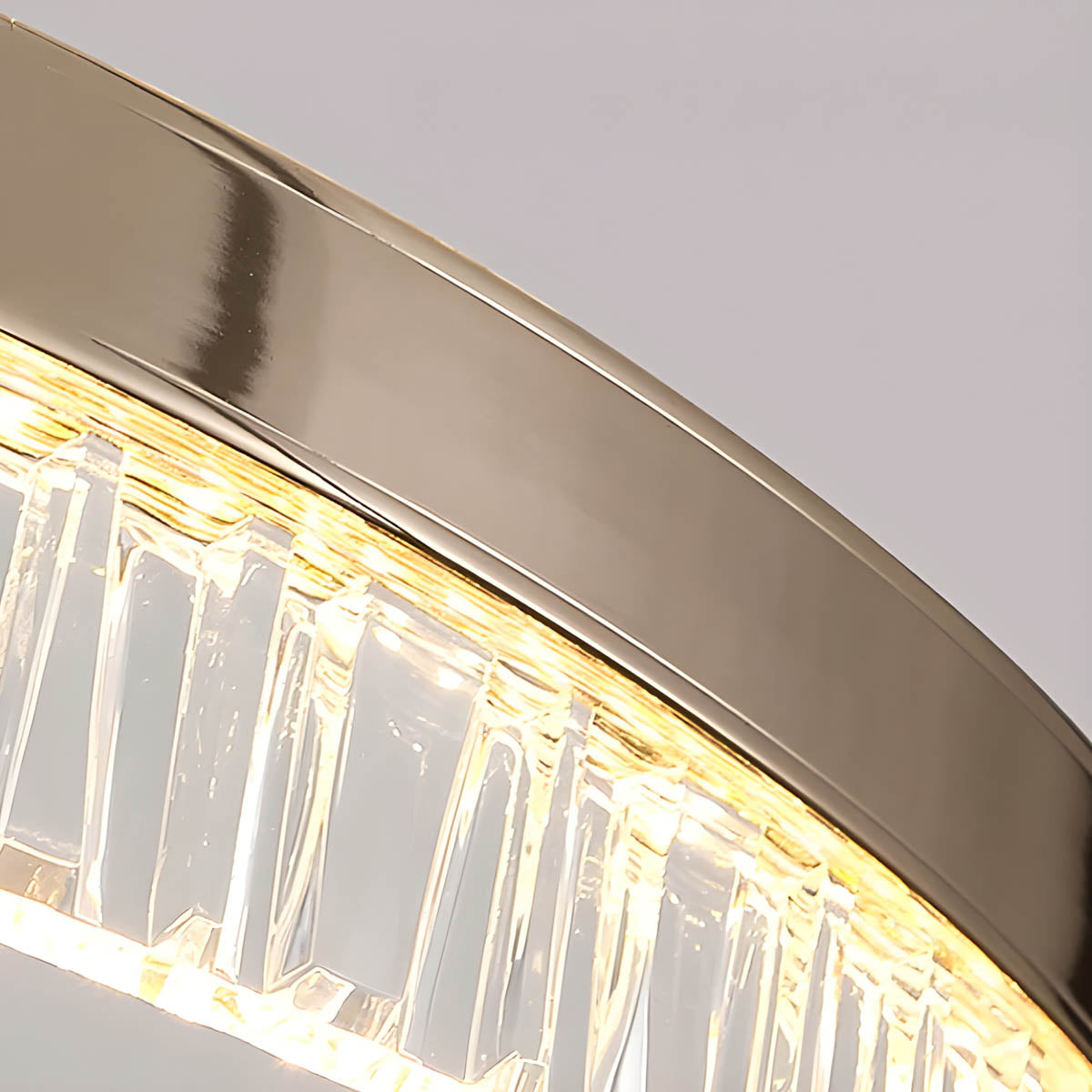 Ring LED Aluminium & Acrylic Chandelier 40 cm Tricolour Dimmable