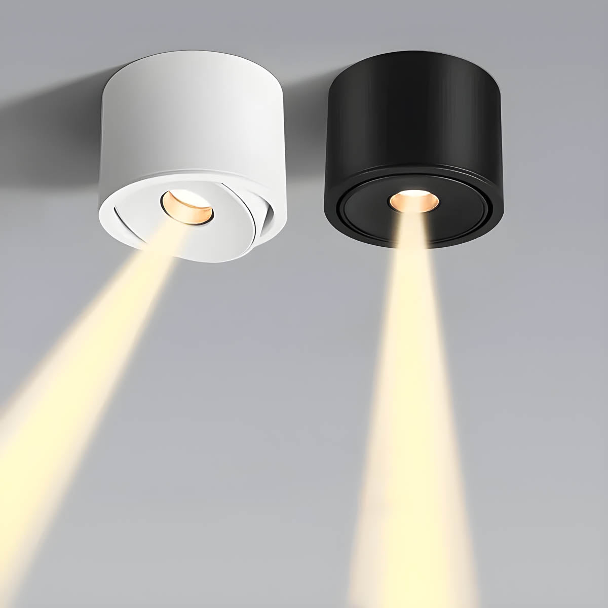 Adjustable Aluminium Surface-Mount LED Spotlight – Dimmable, 3°–24° Beam