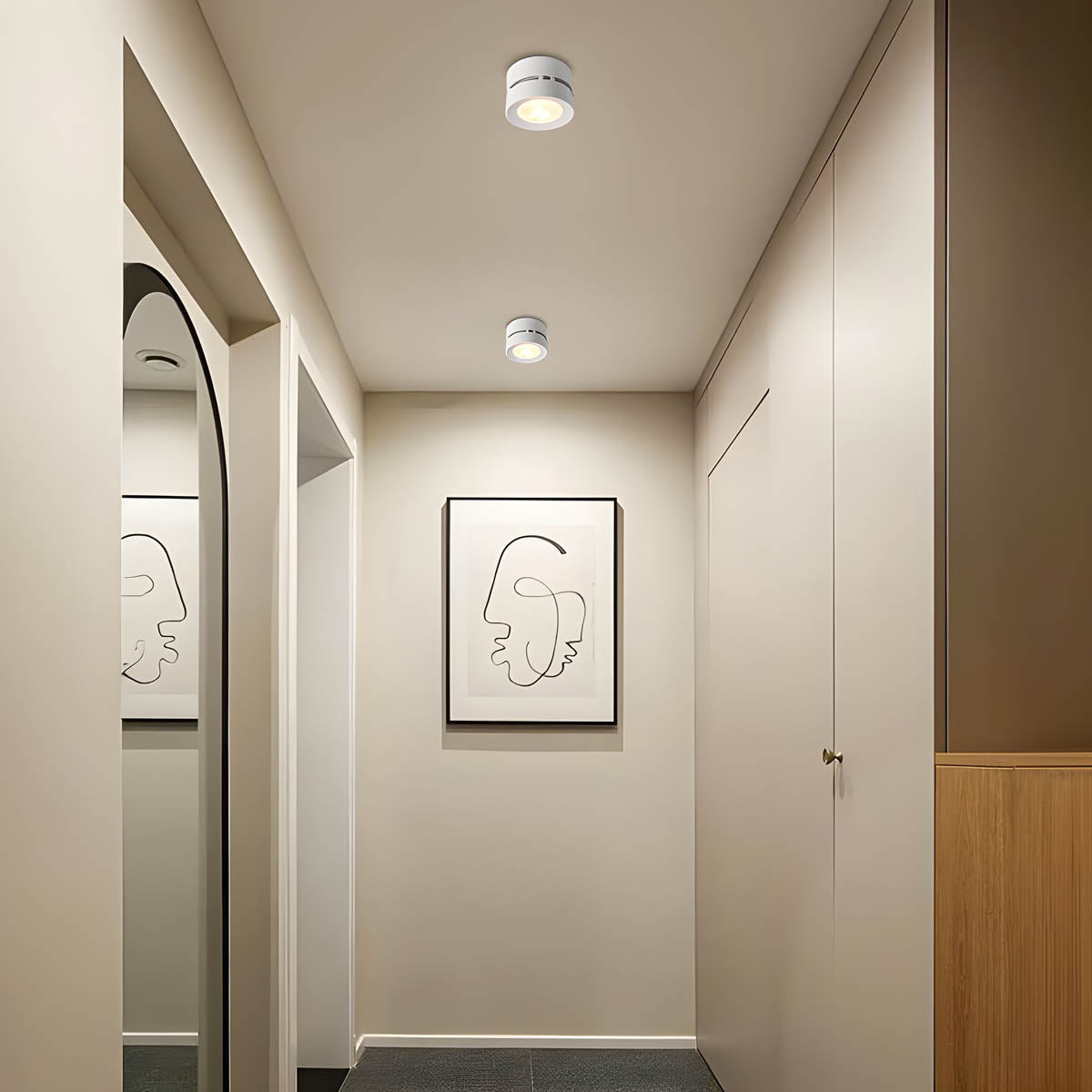 Aluminum surface-mount LED spot light, tilt & rotate