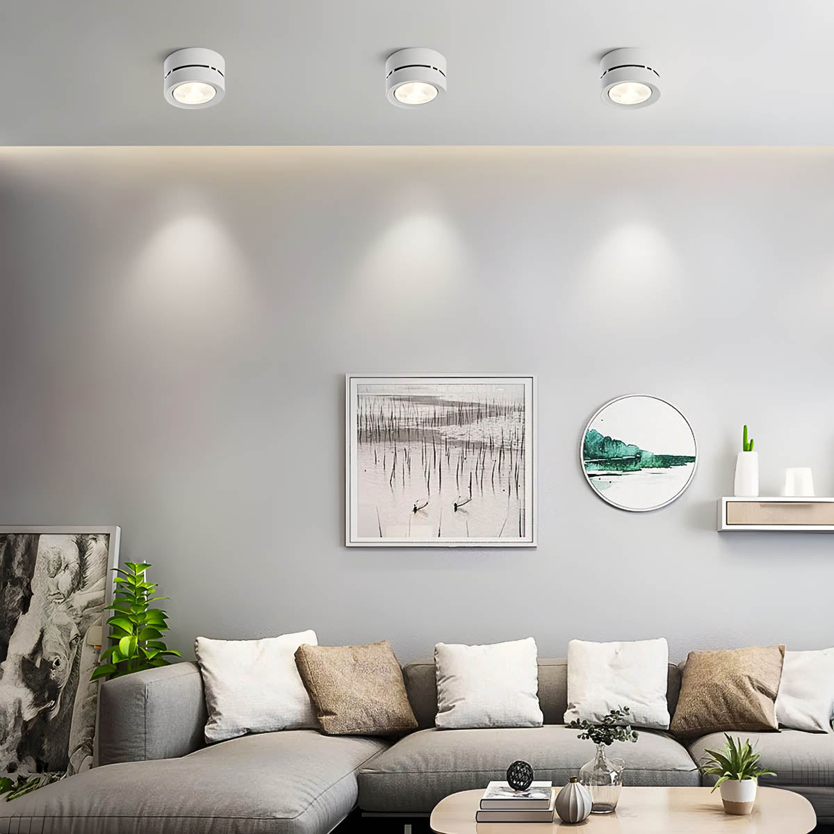 Aluminum surface-mount LED spot light, tilt & rotate