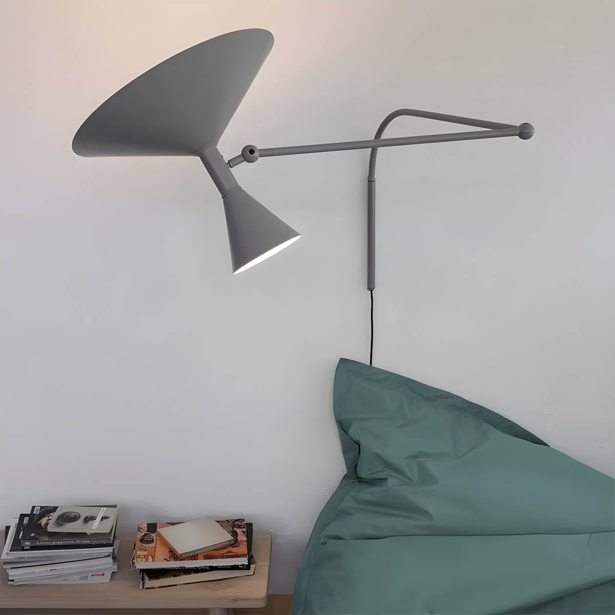 Dual-Light Industrial Wall Lamp “KONRAD” – Megaphone Style